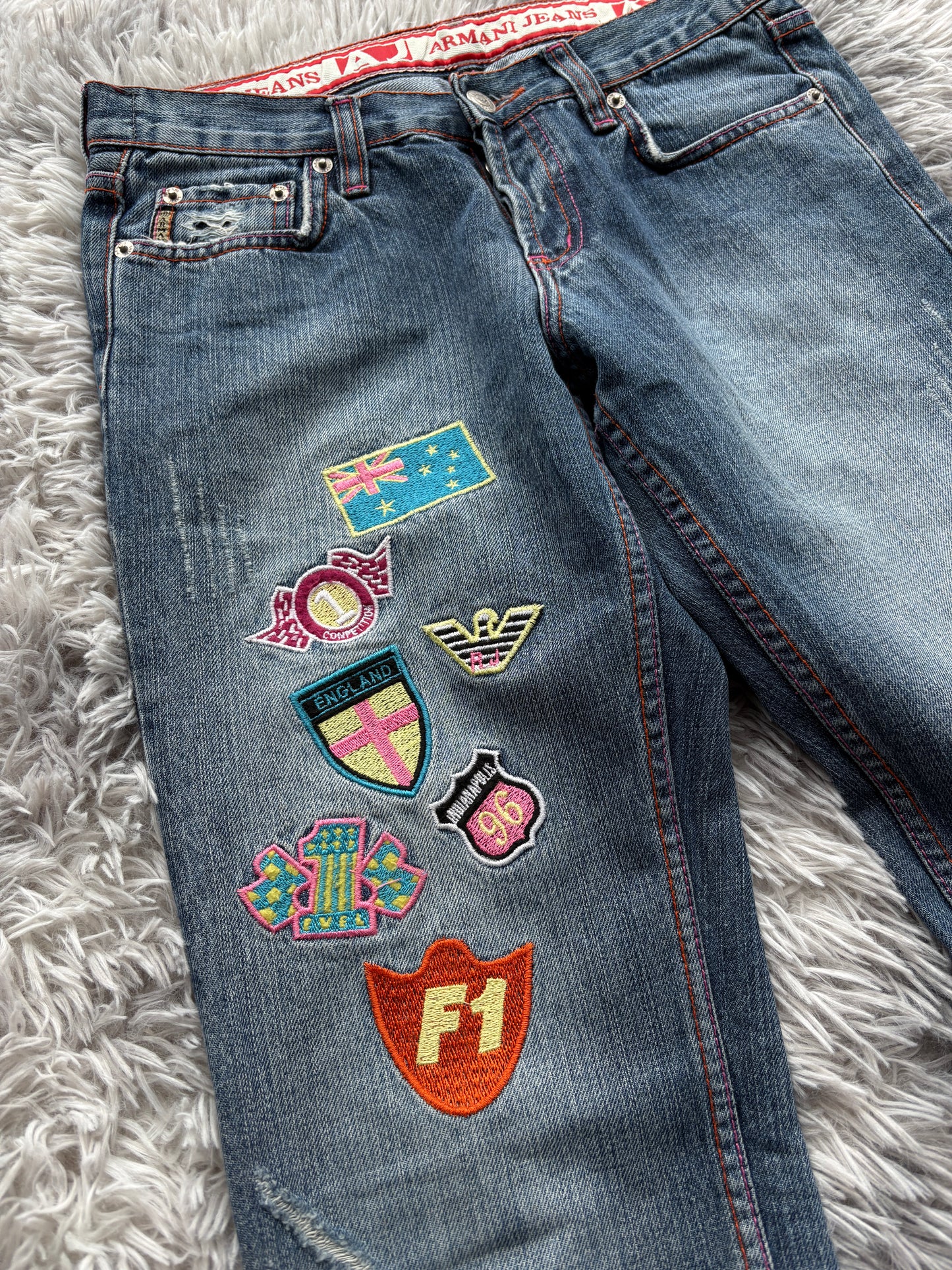 Armani Retro Washed Jeans (30 32)