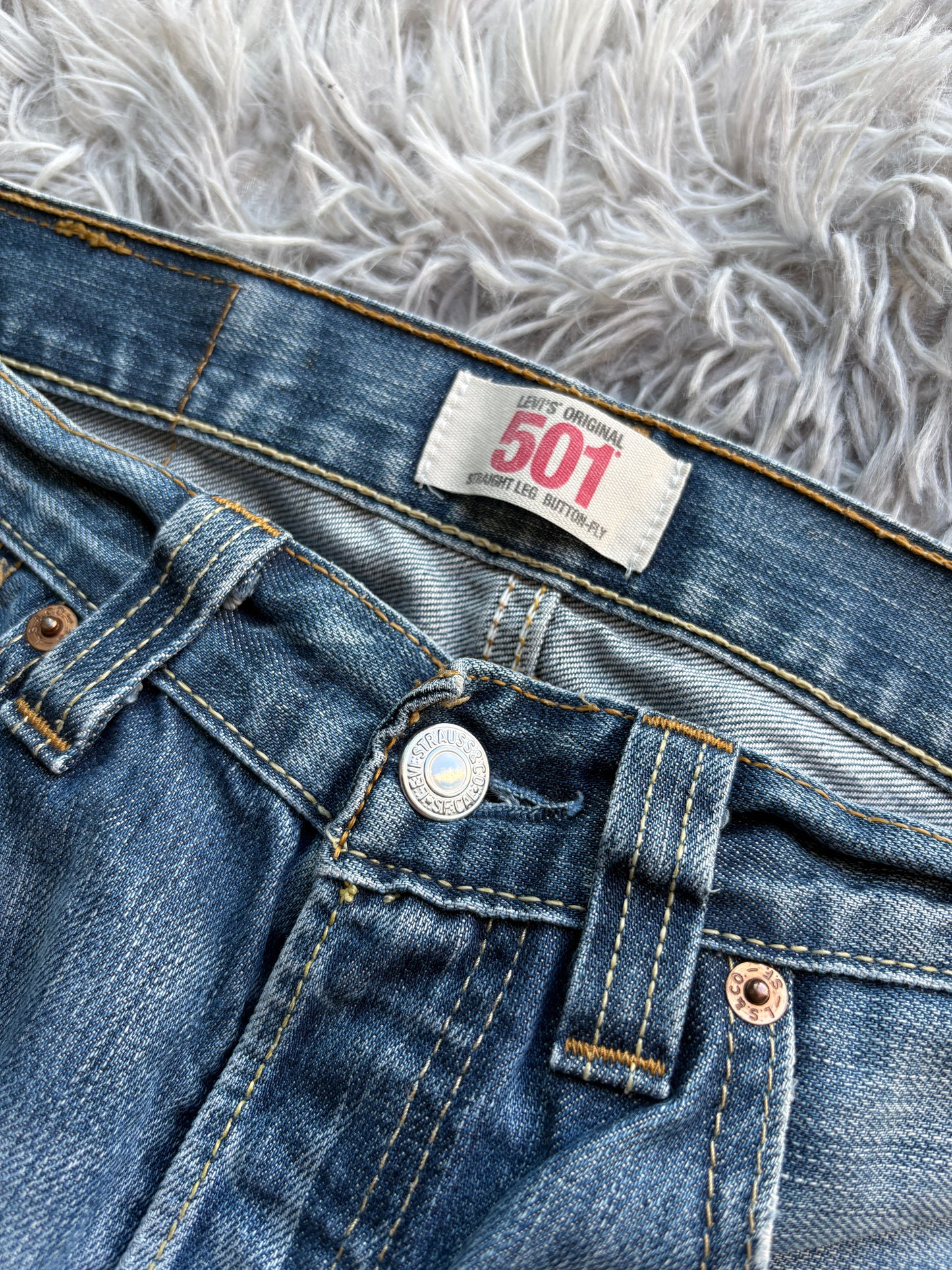 Levis 501 Washed Jeans (W31 L30 / S)