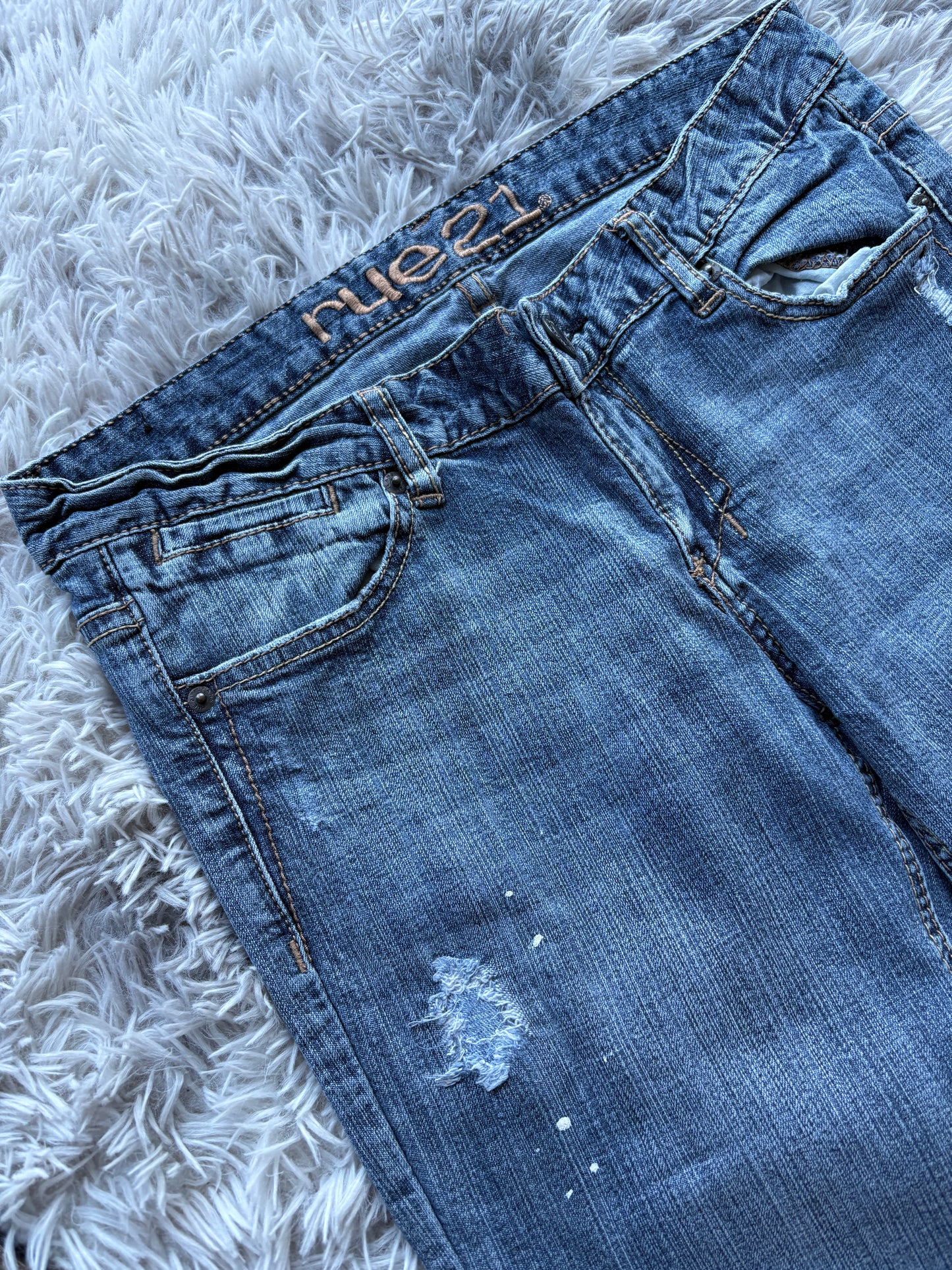Y2K Style Bootcut Jeans (L Damen)