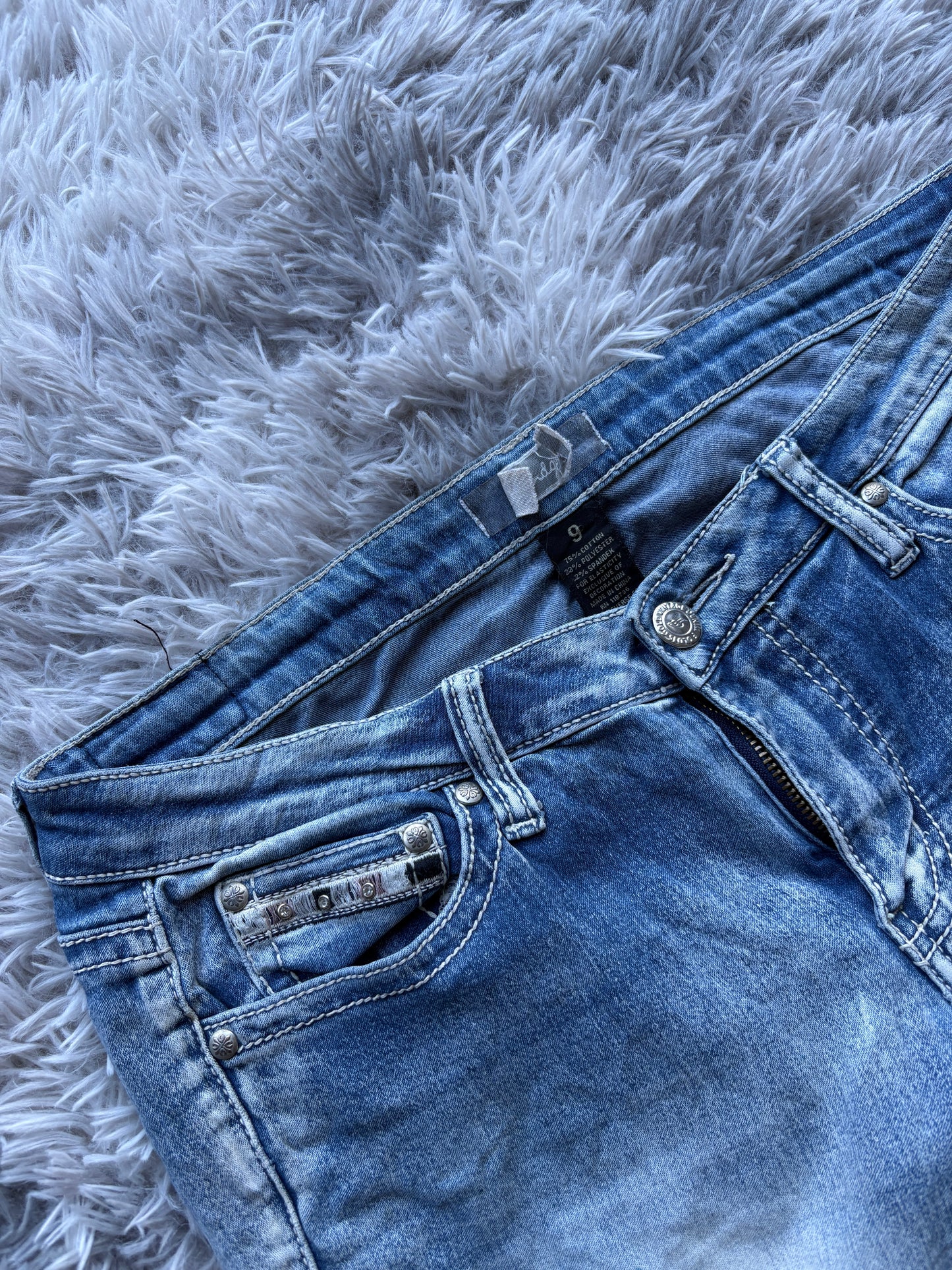 Y2K Angel Bootcut Jeans (M Damen)