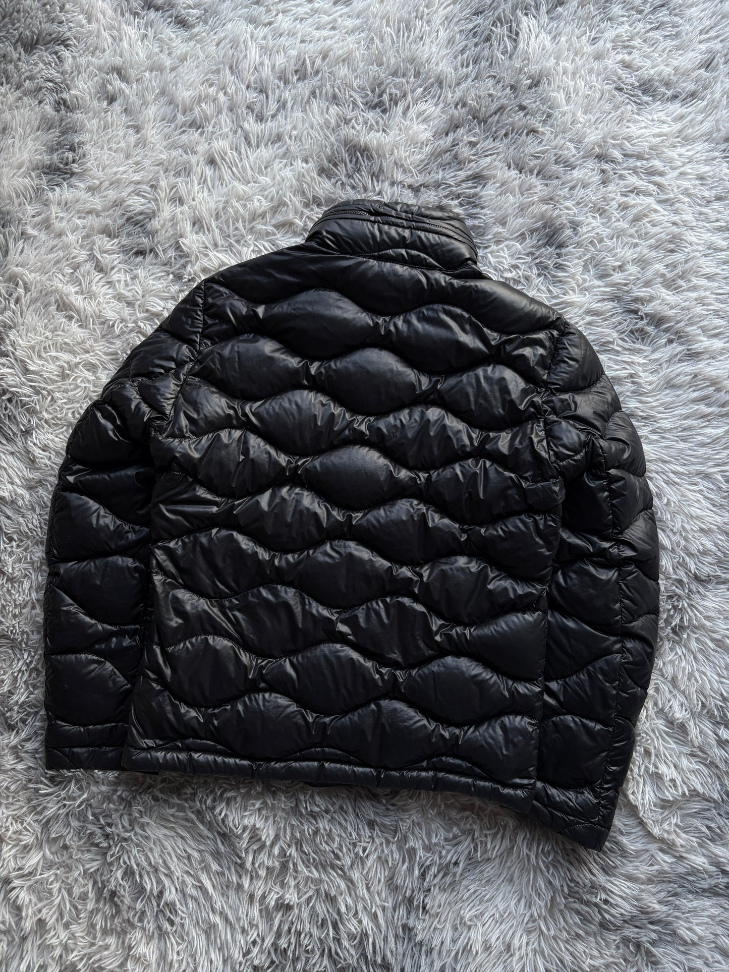 Blauer Wolken Pufferjacke (S)