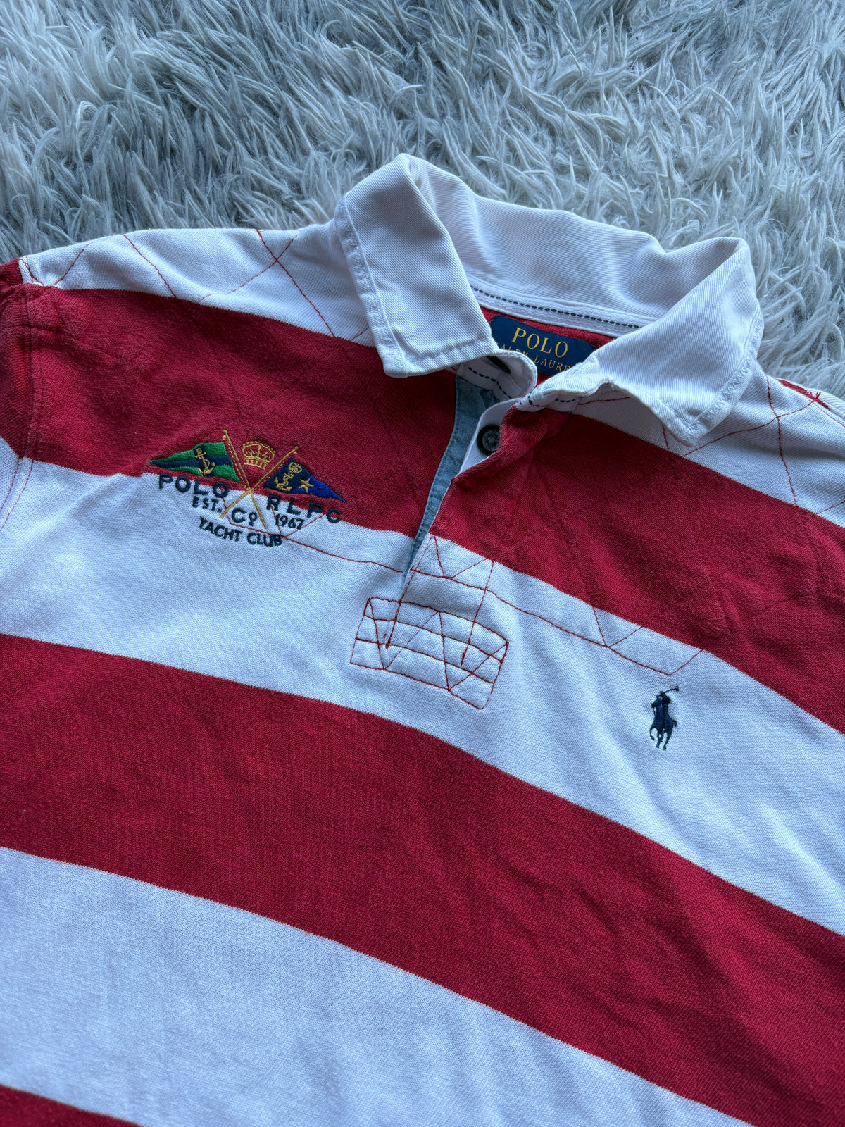 Ralph Lauren Langarm Polo Shirt (L)