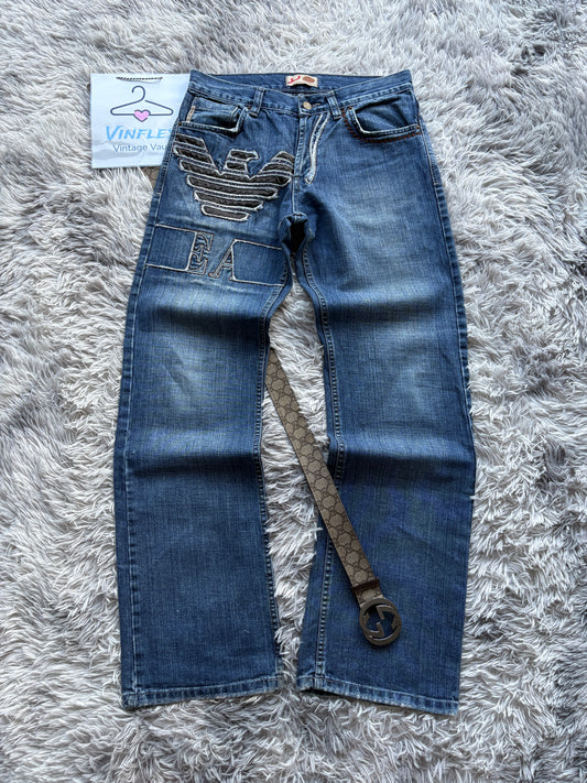 Armani Big Print Jeans (32/M)