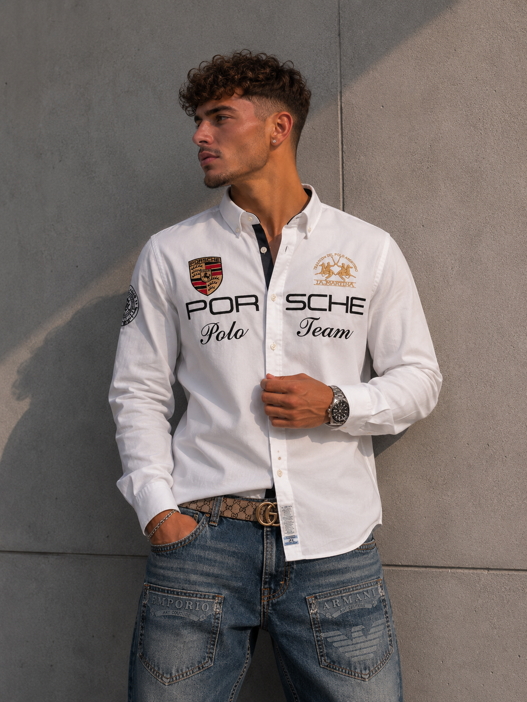 Porsche x La Martina Hemd (L)