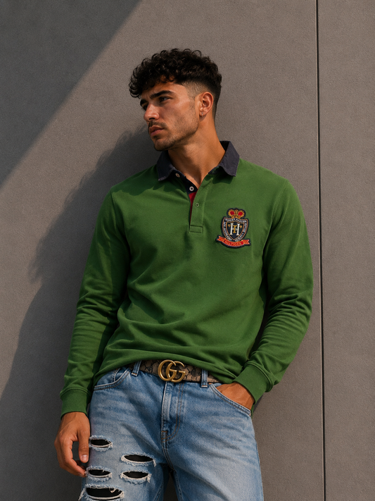 Tommy Hilfiger Royal langarm Polo (M)