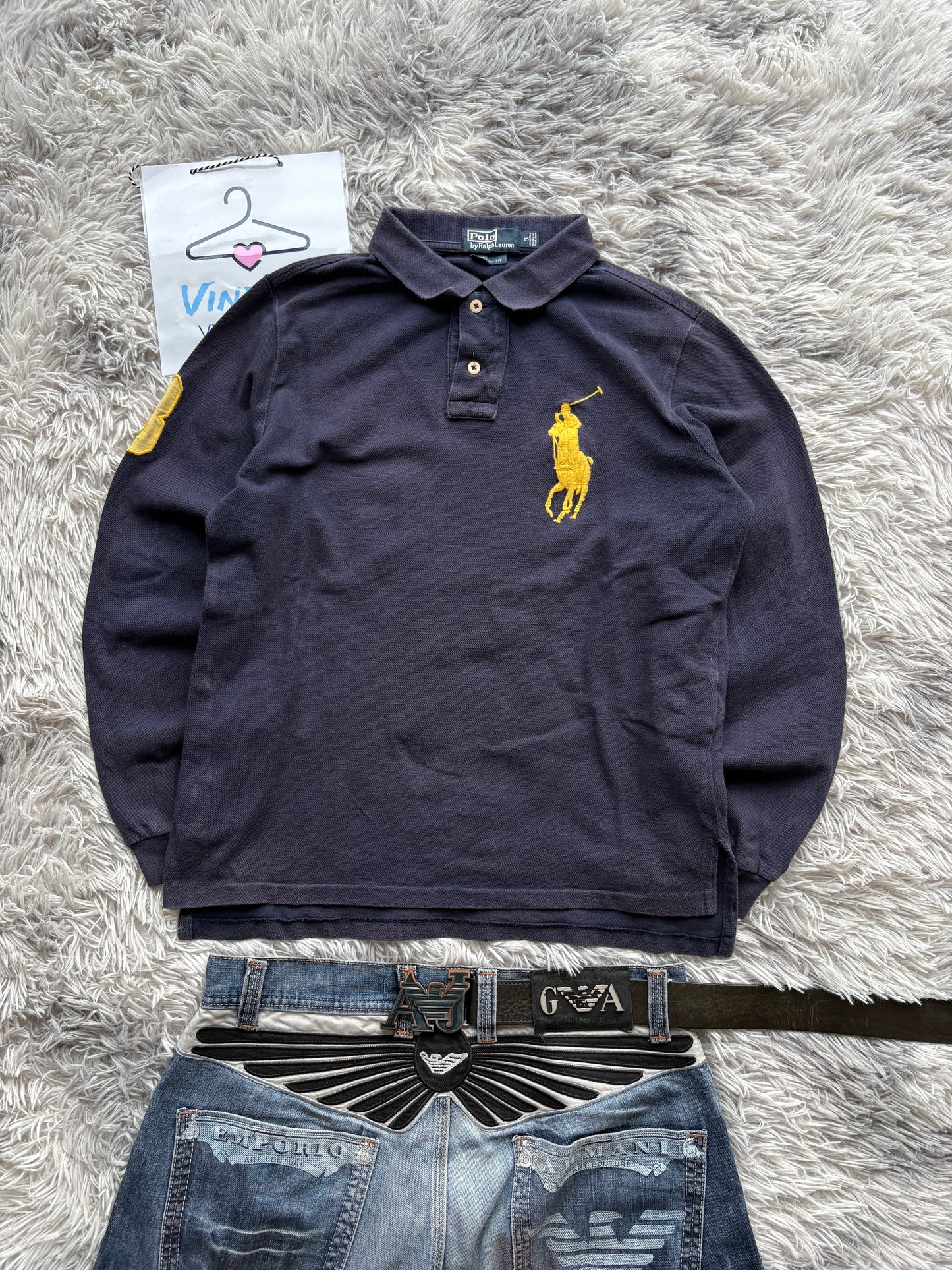 Ralph Lauren Big Pony Langarm Polo (S)