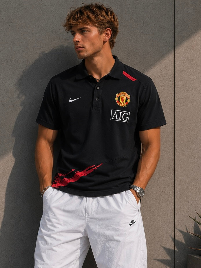 Nike Manchester United Fußball Polo T-Shirt (M)