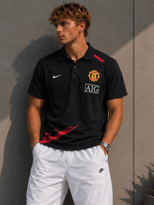 Nike Manchester United Fußball Polo T-Shirt (M)