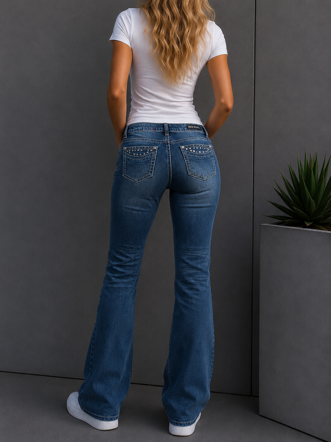 Y2K Style Bootcut Jeans (M Damen)