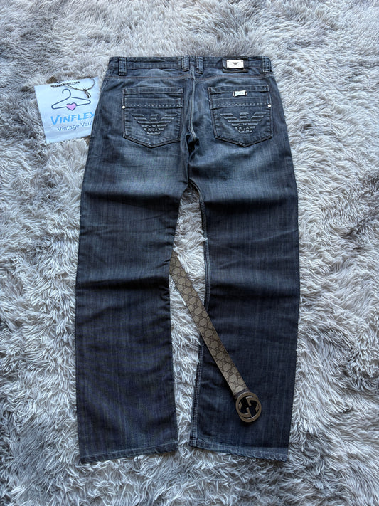 Emporio Armani Print Jeans (XL)