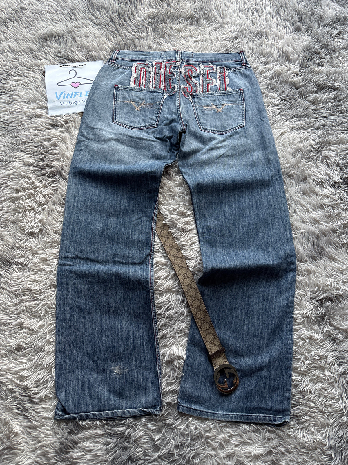 Diesel Big Logo Jeans (L)