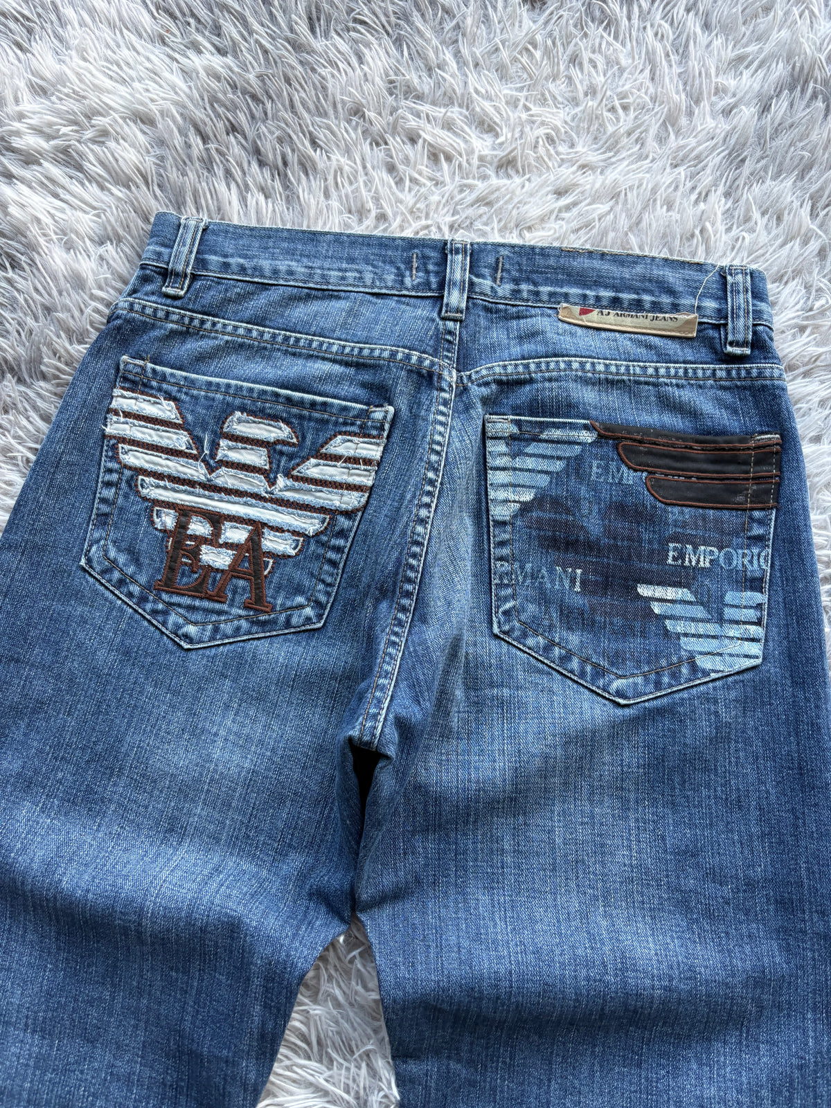 Armani Big Print Jeans (32/M)