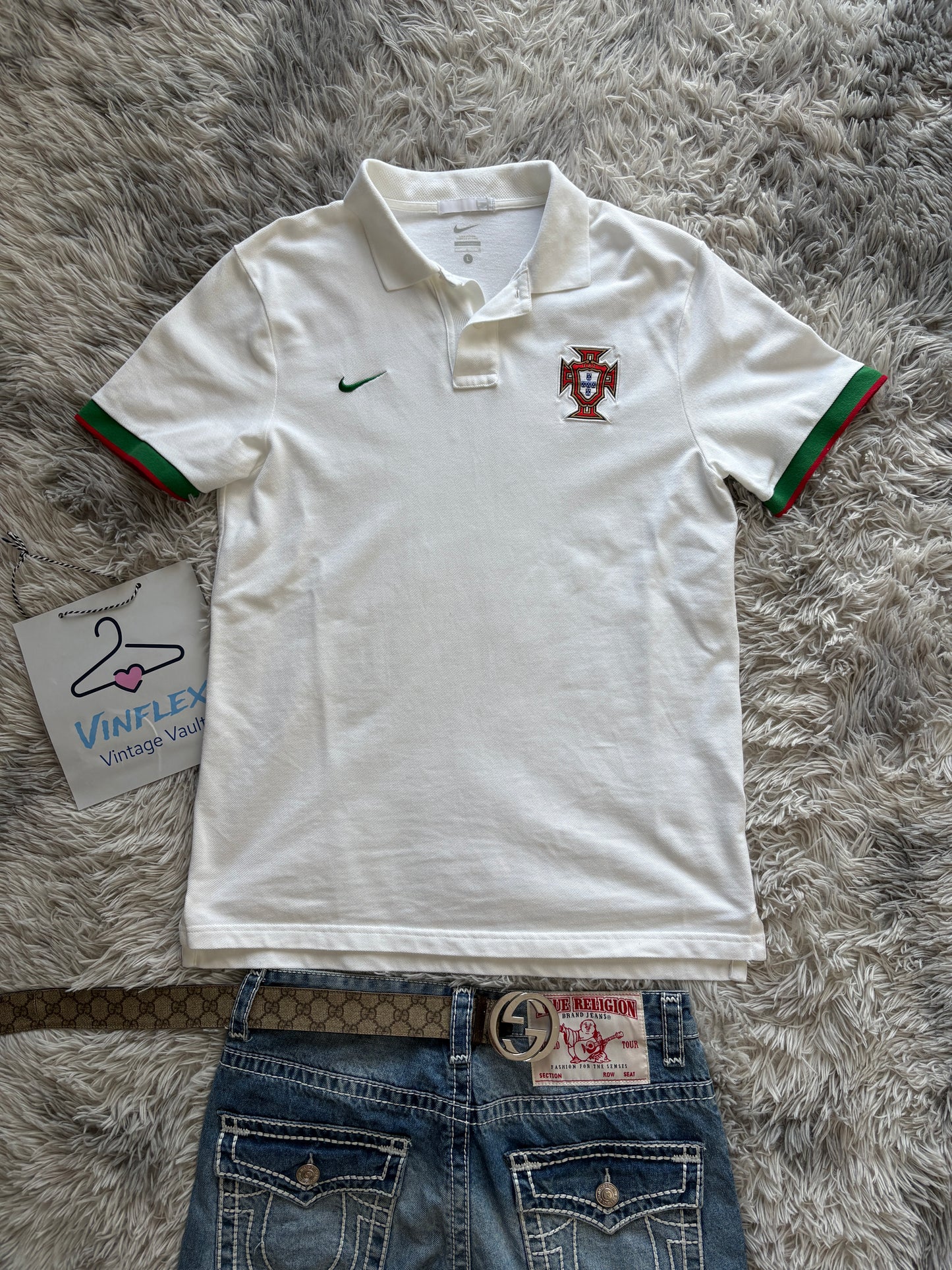 Nike Portugal Polo T-Shirt (L)