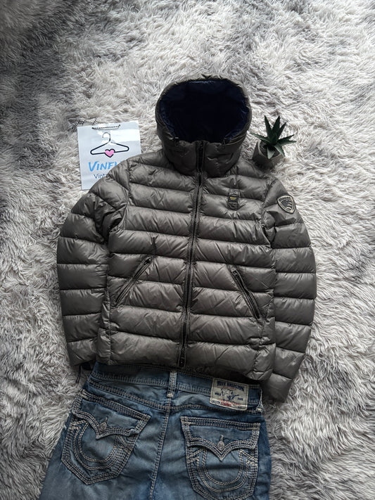 Blauer Pufferjacke (S)