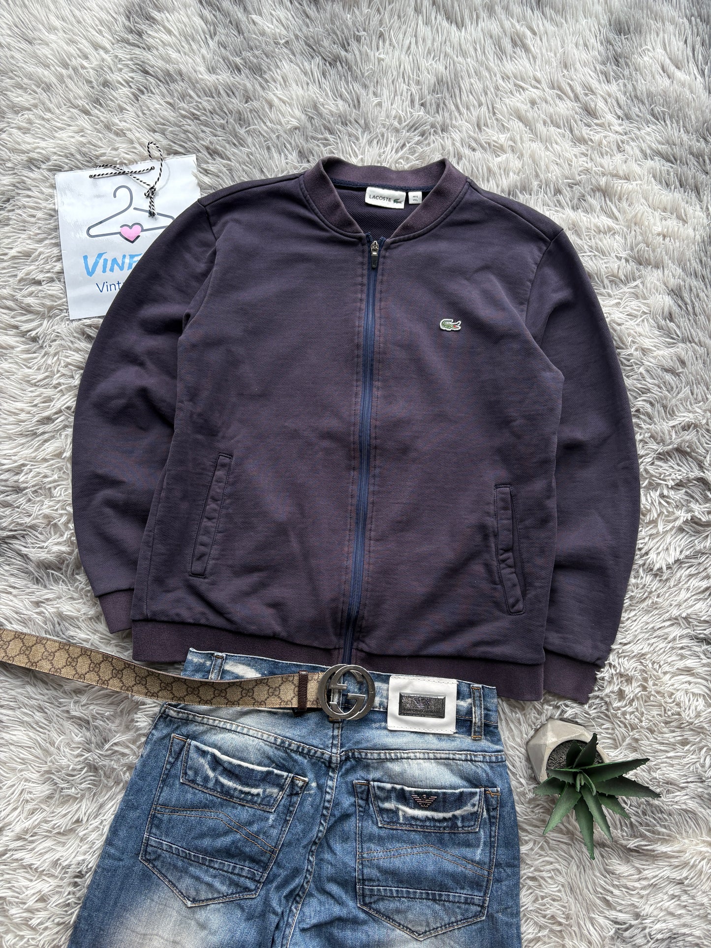 Lacoste Washed Zip (M)