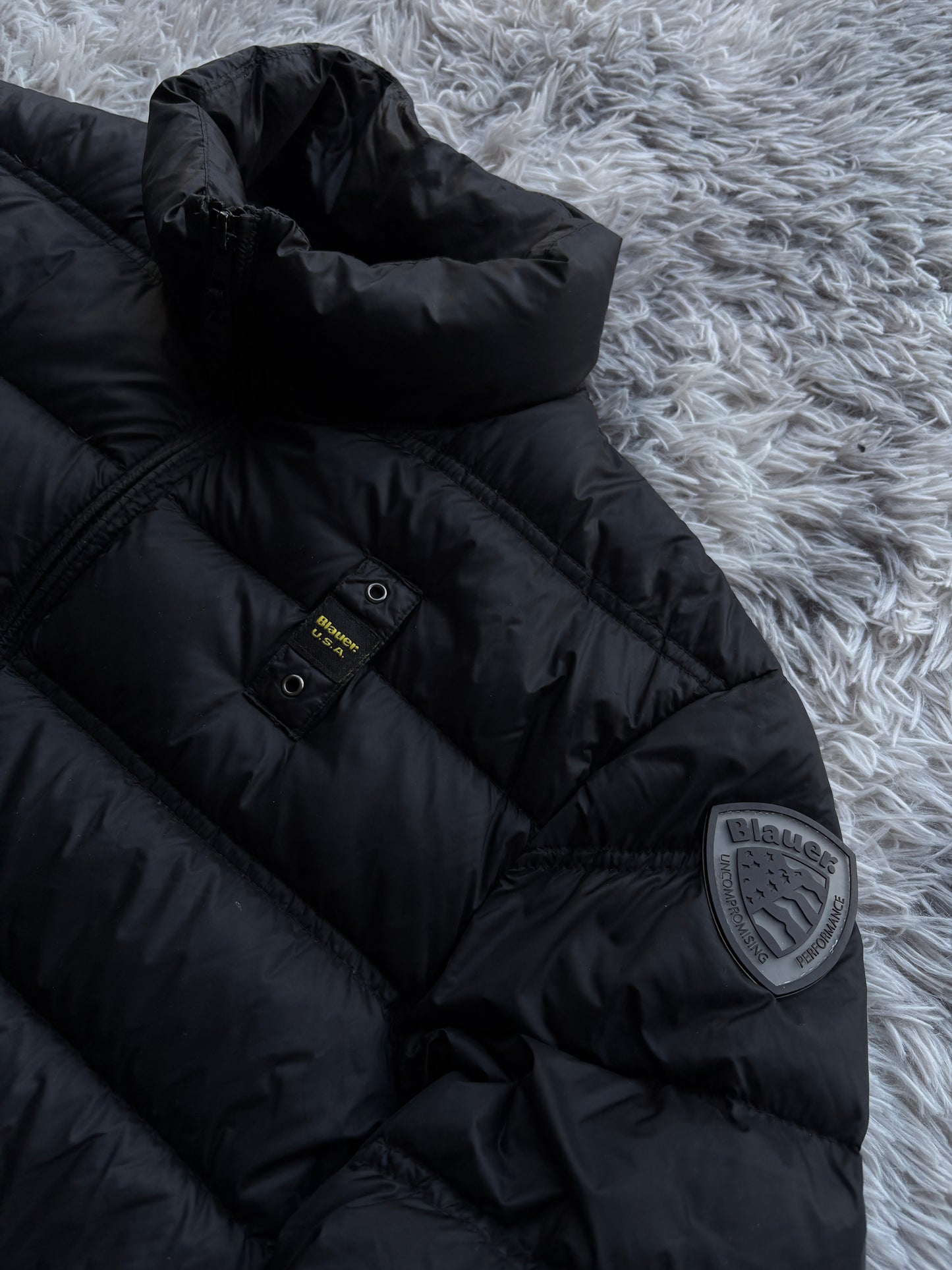 Blauer Pufferjacke (L)