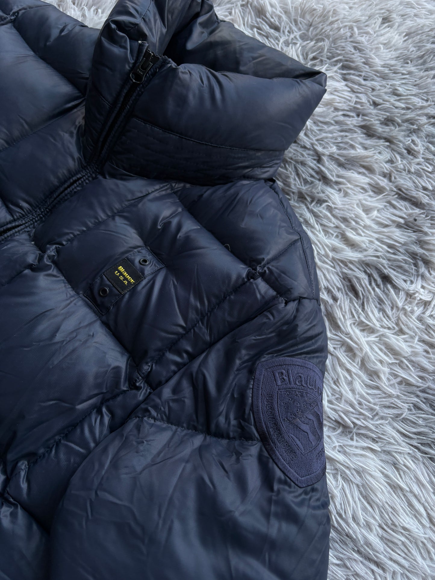 Blauer Pufferjacke (L)
