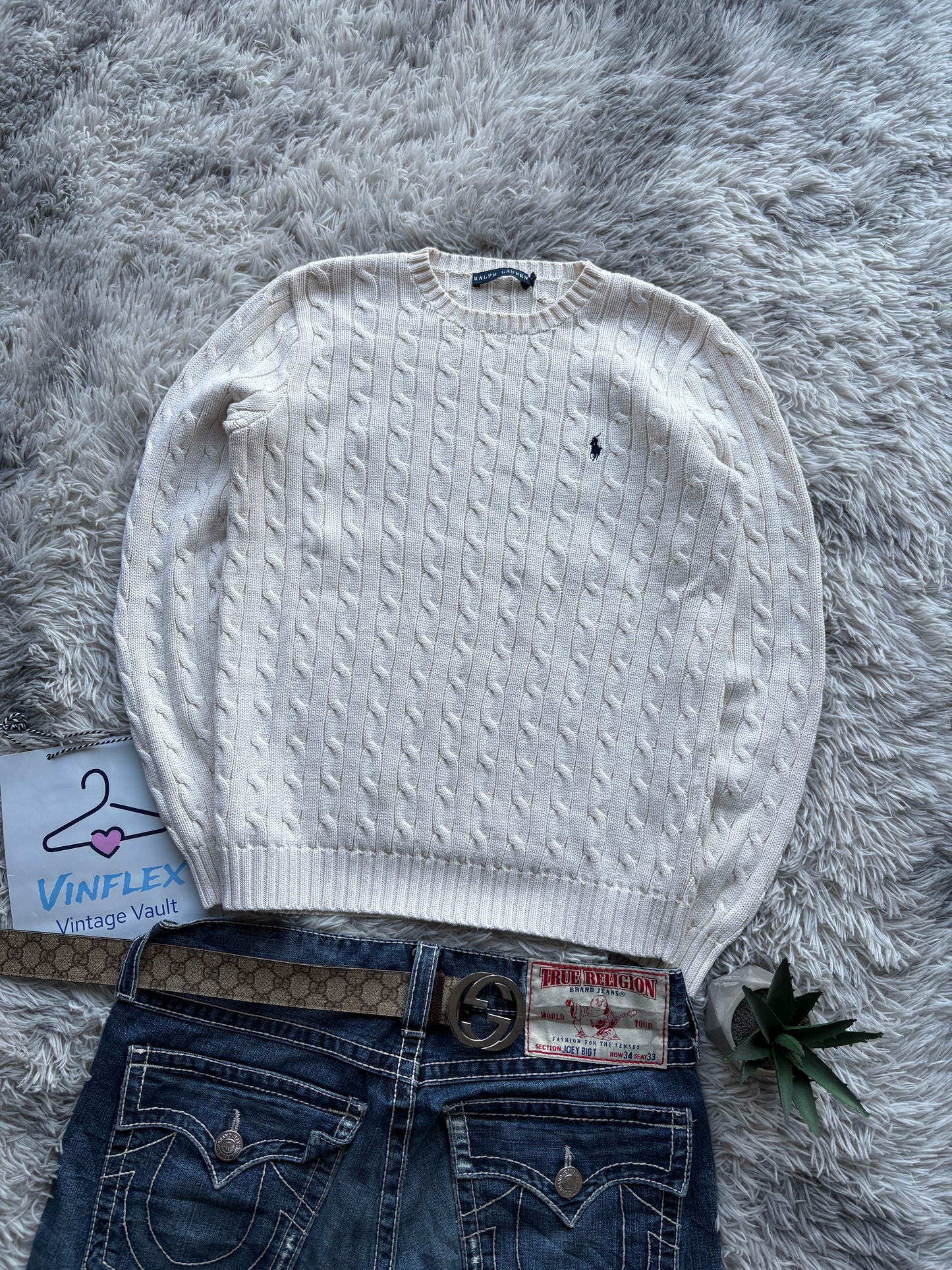 Ralph Lauren Cable Knit ( L Damen)