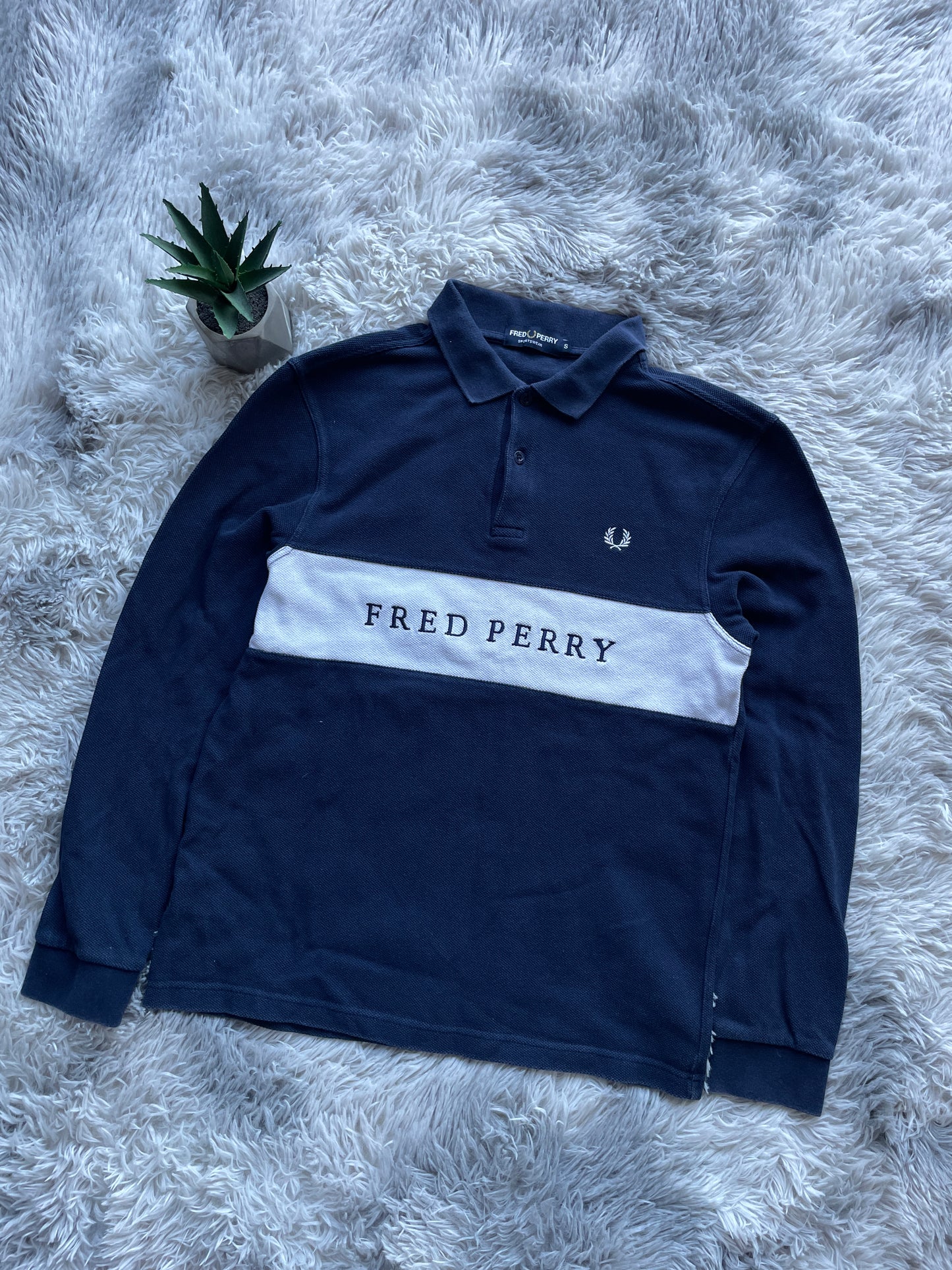 Fred Perry langarm Polo-Shirt (S)