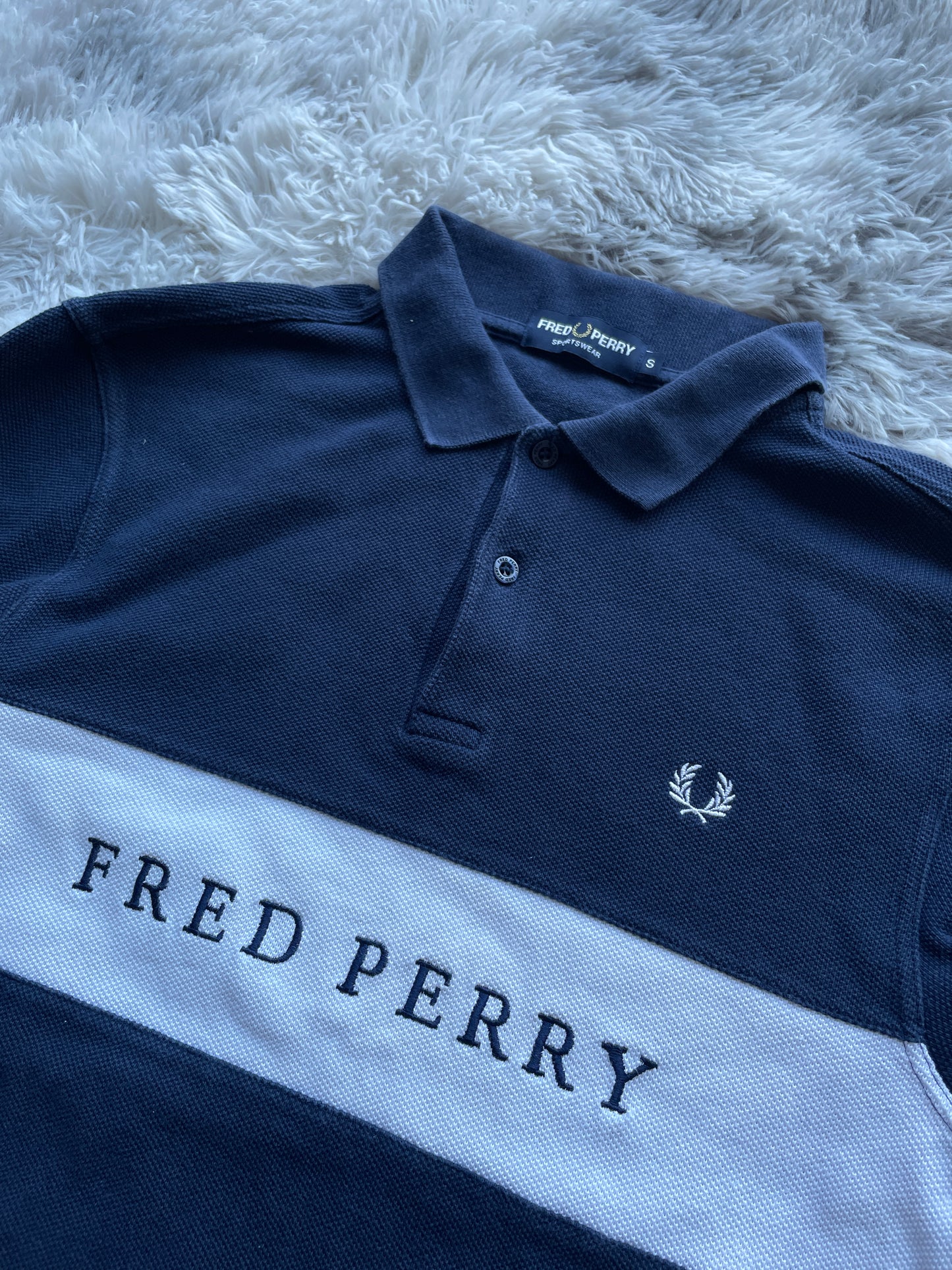 Fred Perry langarm Polo-Shirt (S)