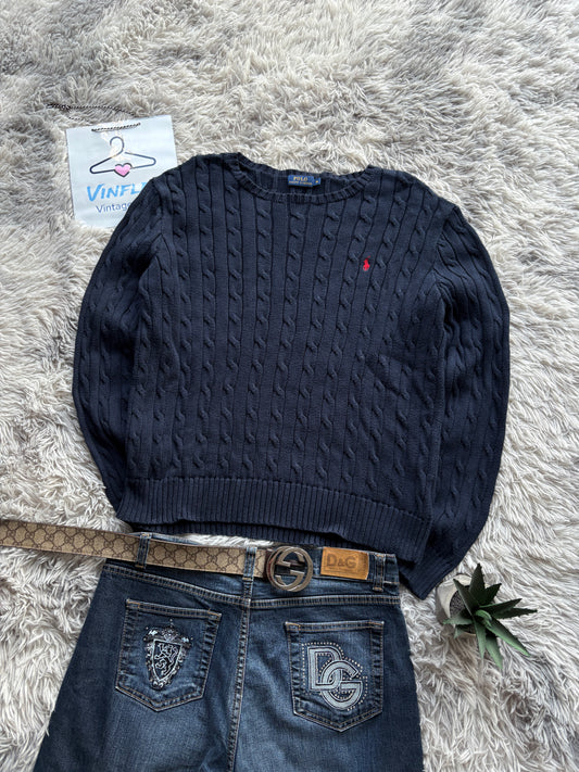Ralph Lauren Cable Knit Sweater (XL Damen)