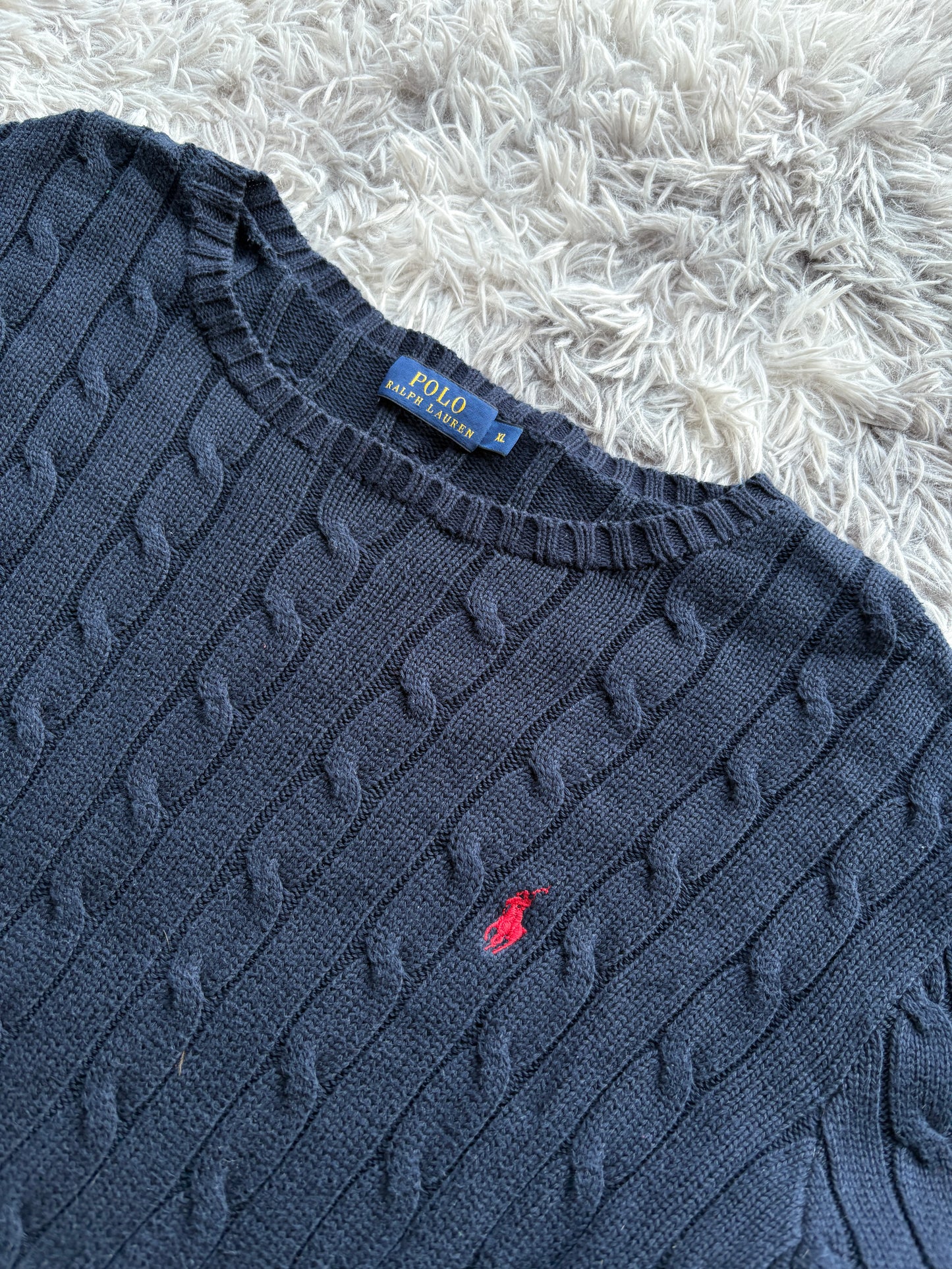 Ralph Lauren Cable Knit Sweater (XL Damen)