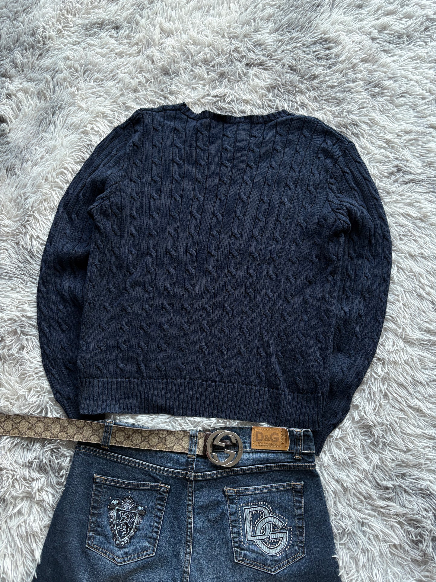 Ralph Lauren Cable Knit Sweater (XL Damen)
