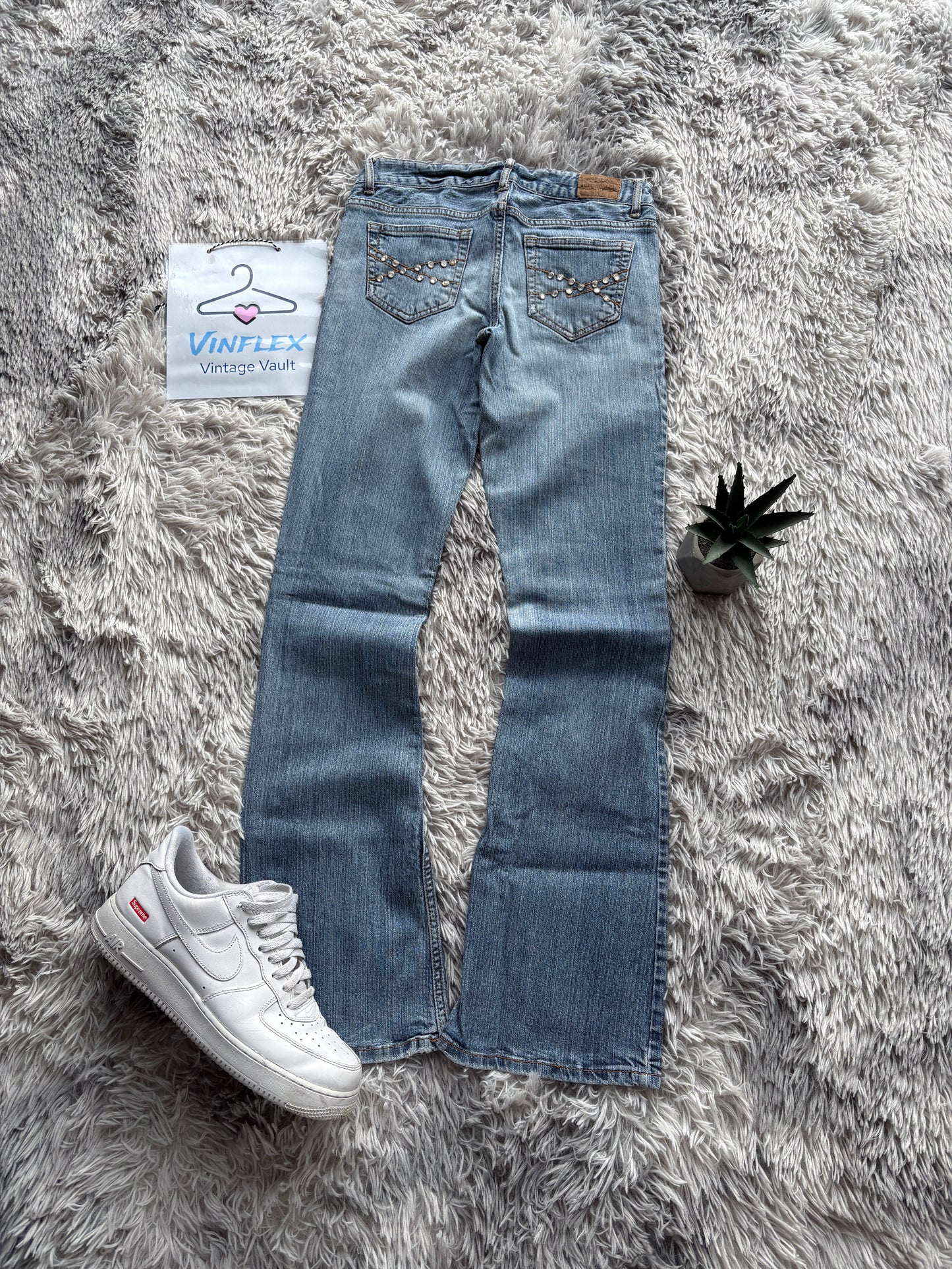 Y2K Style Bootcut Jeans (S Damen)