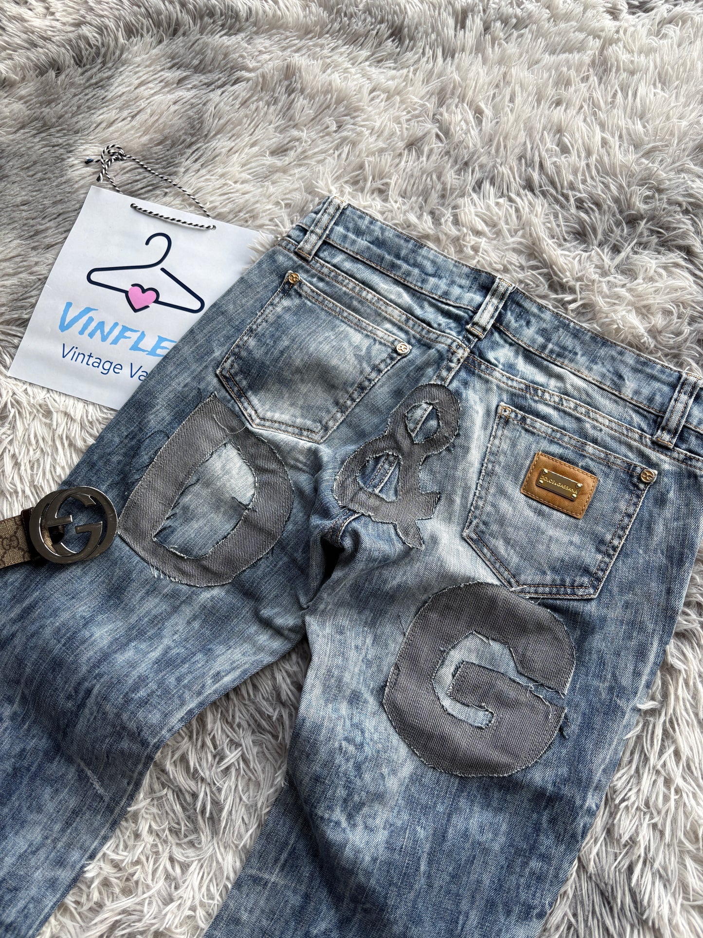 D&G Printed Jeans (S)
