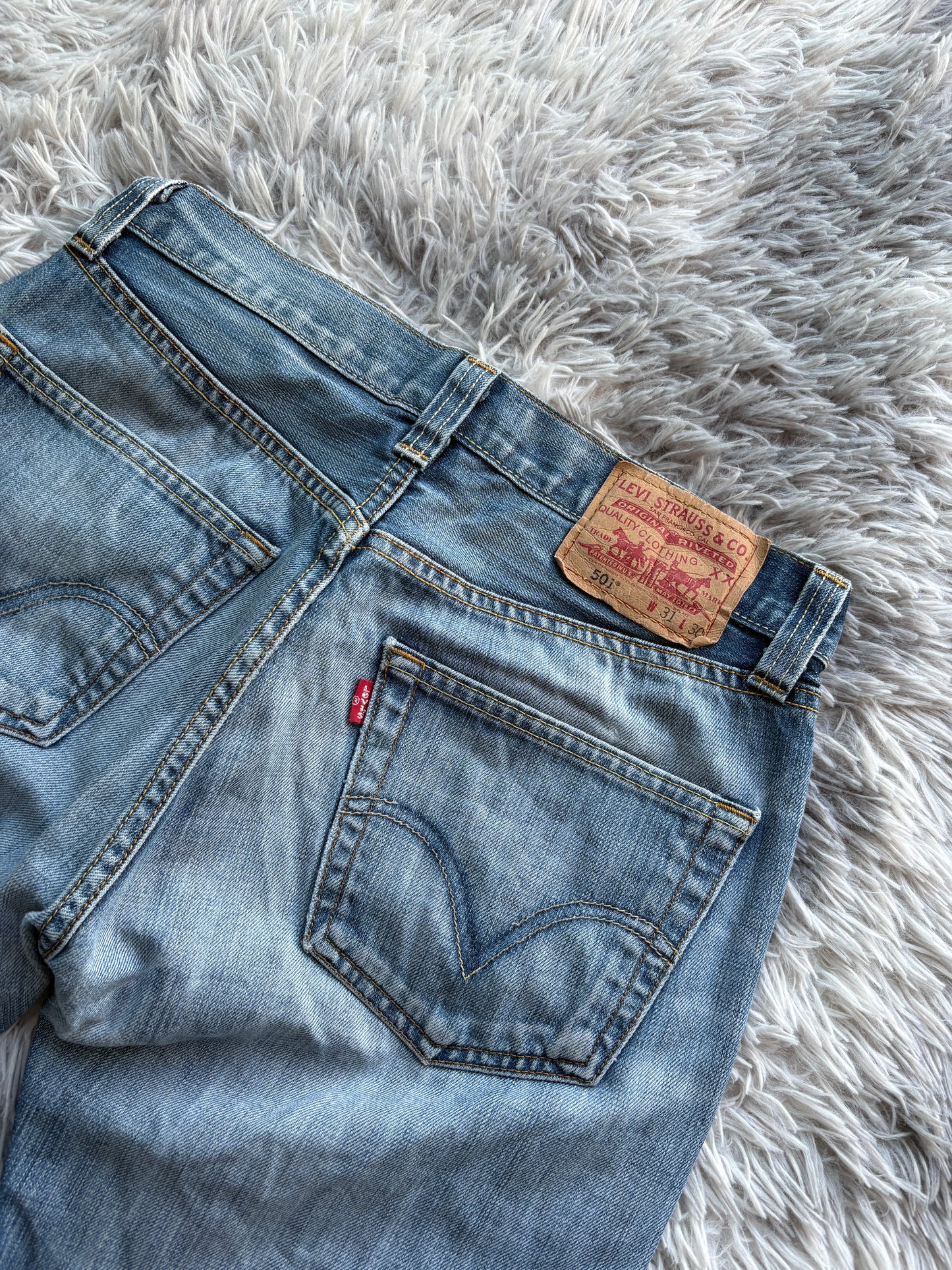 Levis 501 Washed Jeans (W31 L30 / S)