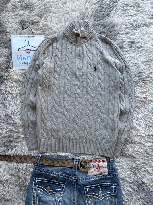 Ralph Lauren Cable Sweater Slim (M)