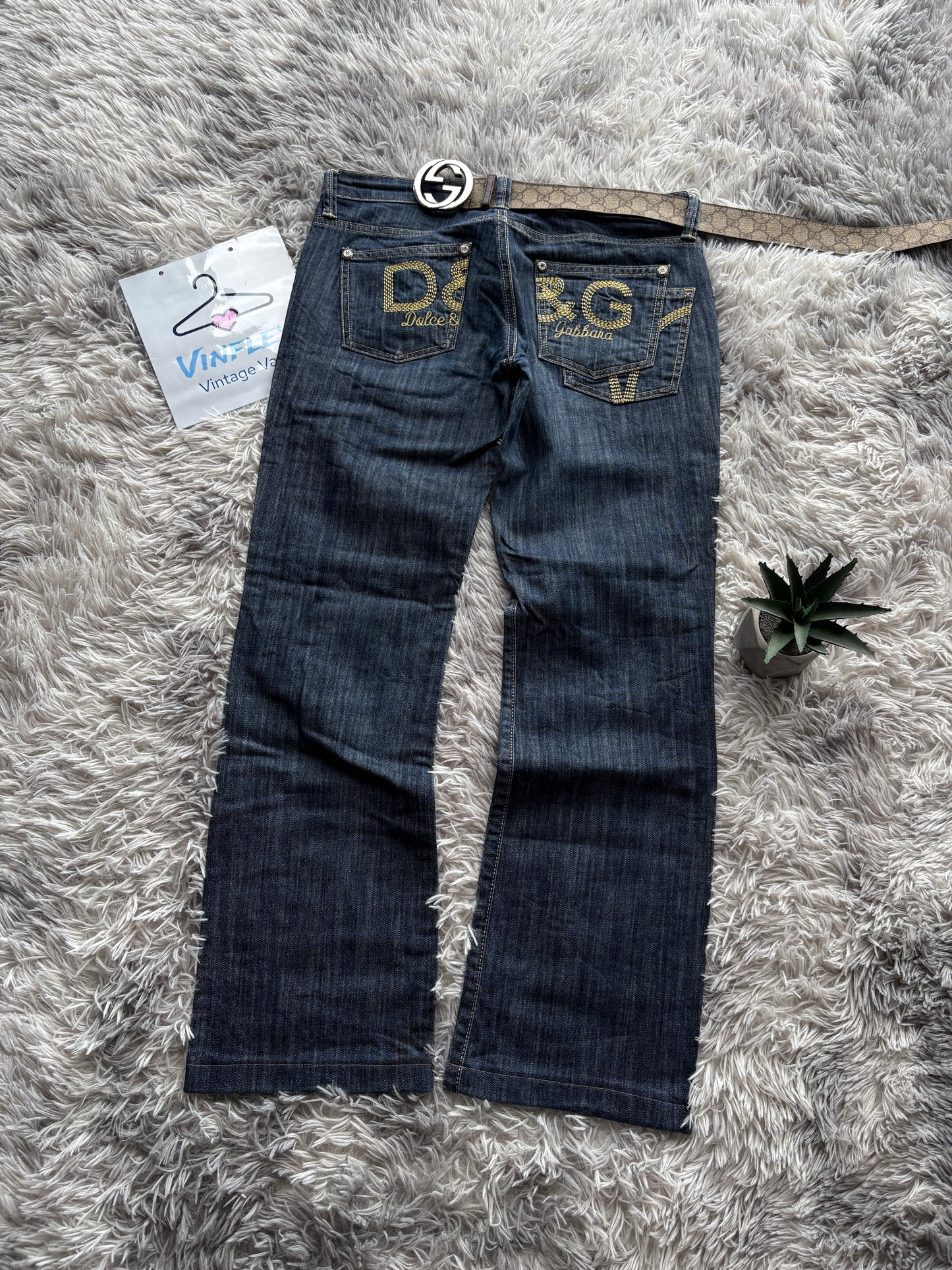 D&G Dolce & Gabbana Printed Jeans (30/S-M)