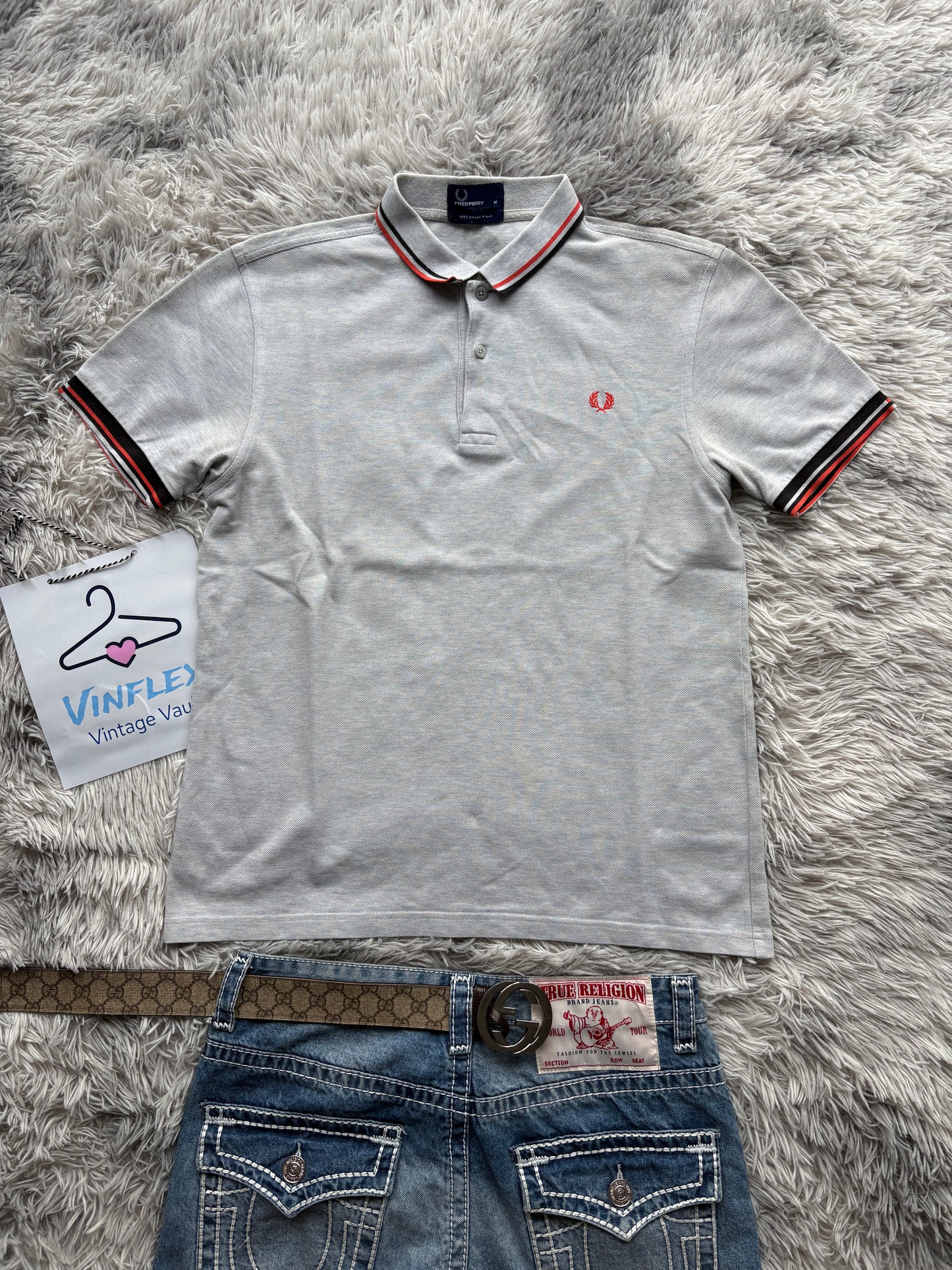 Fred Perry Polo T-Shirt (M)