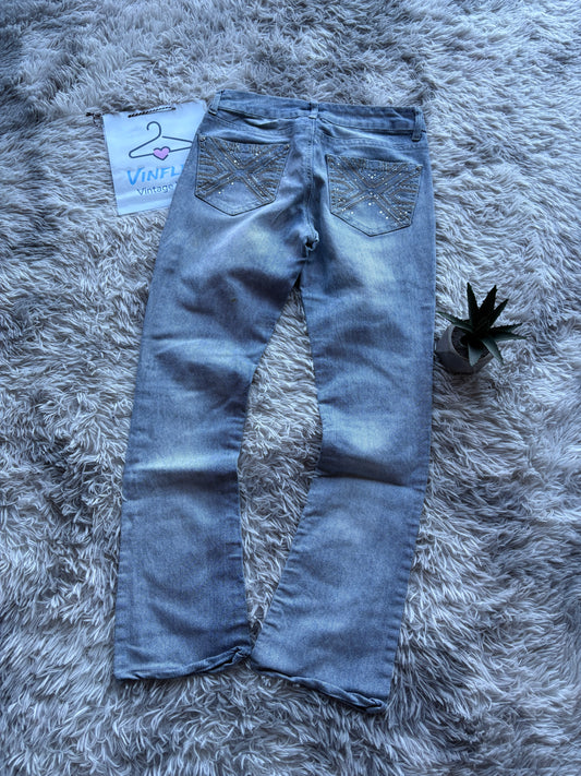 Y2K Style Low Waist Jeans (S Damen)