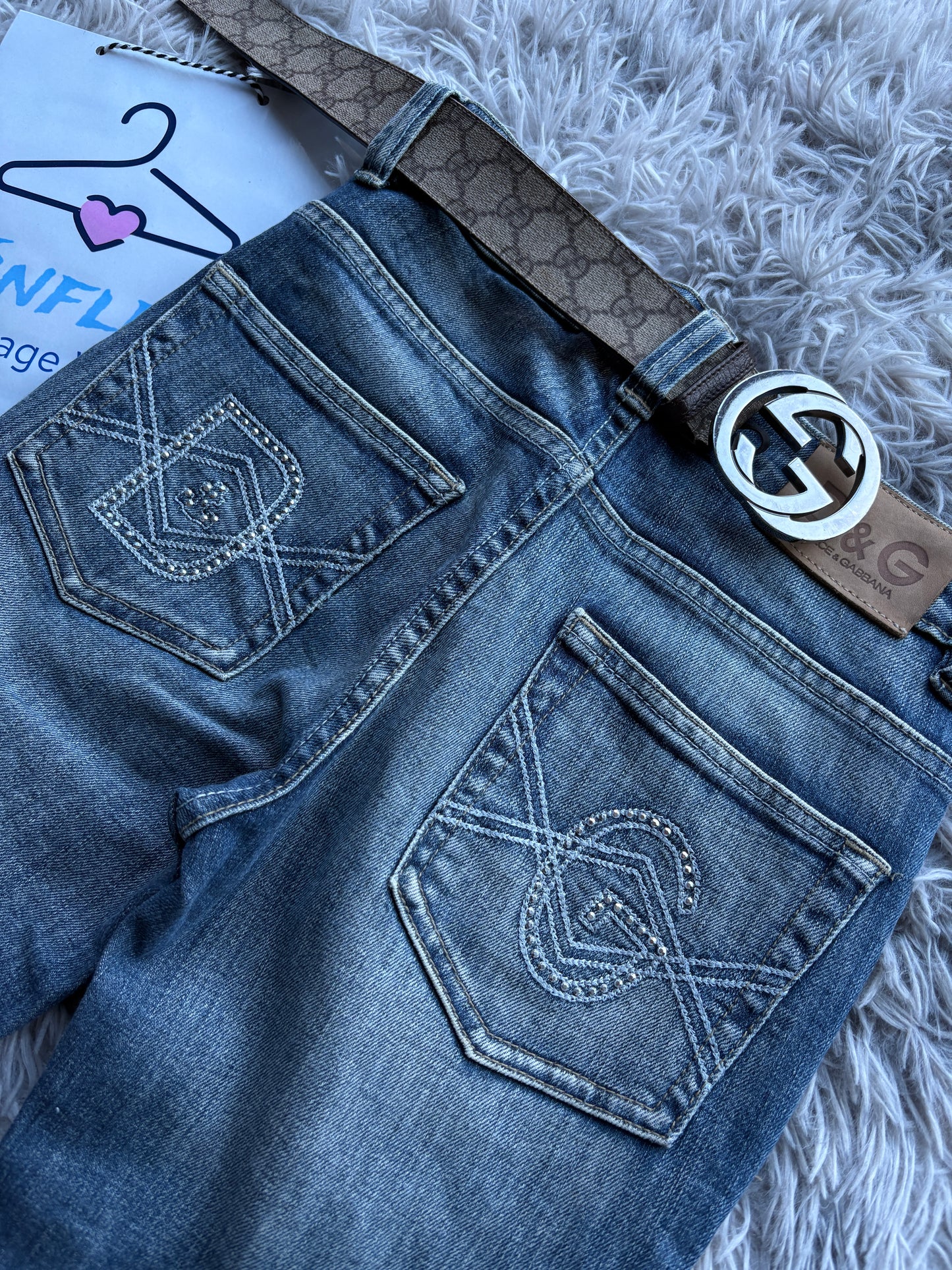 D&G Printed Dolce & Gabbana Jeans (28 / XS Damen)
