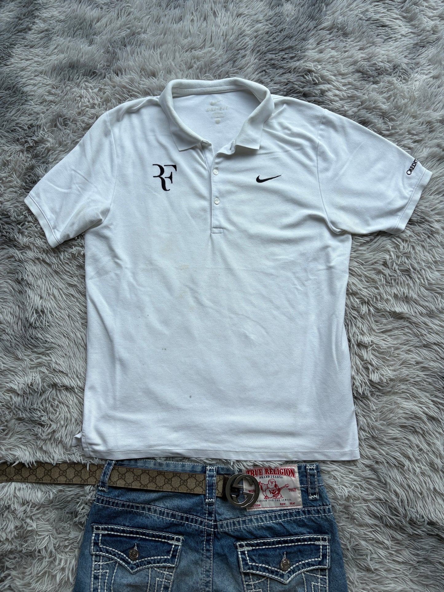 Nike Roger Federer Polo T-Shirt (L-XL)