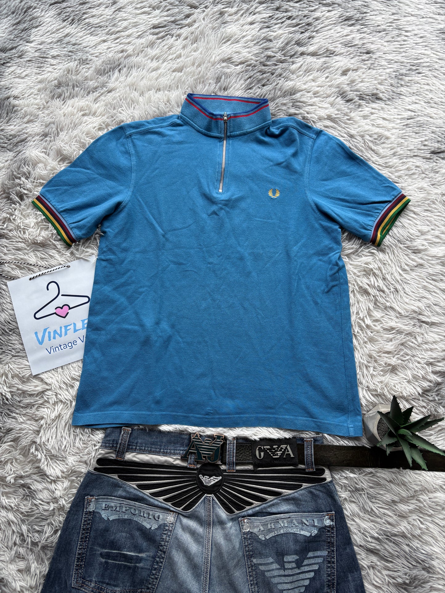 Fred Perry Polo T-Shirt (L)