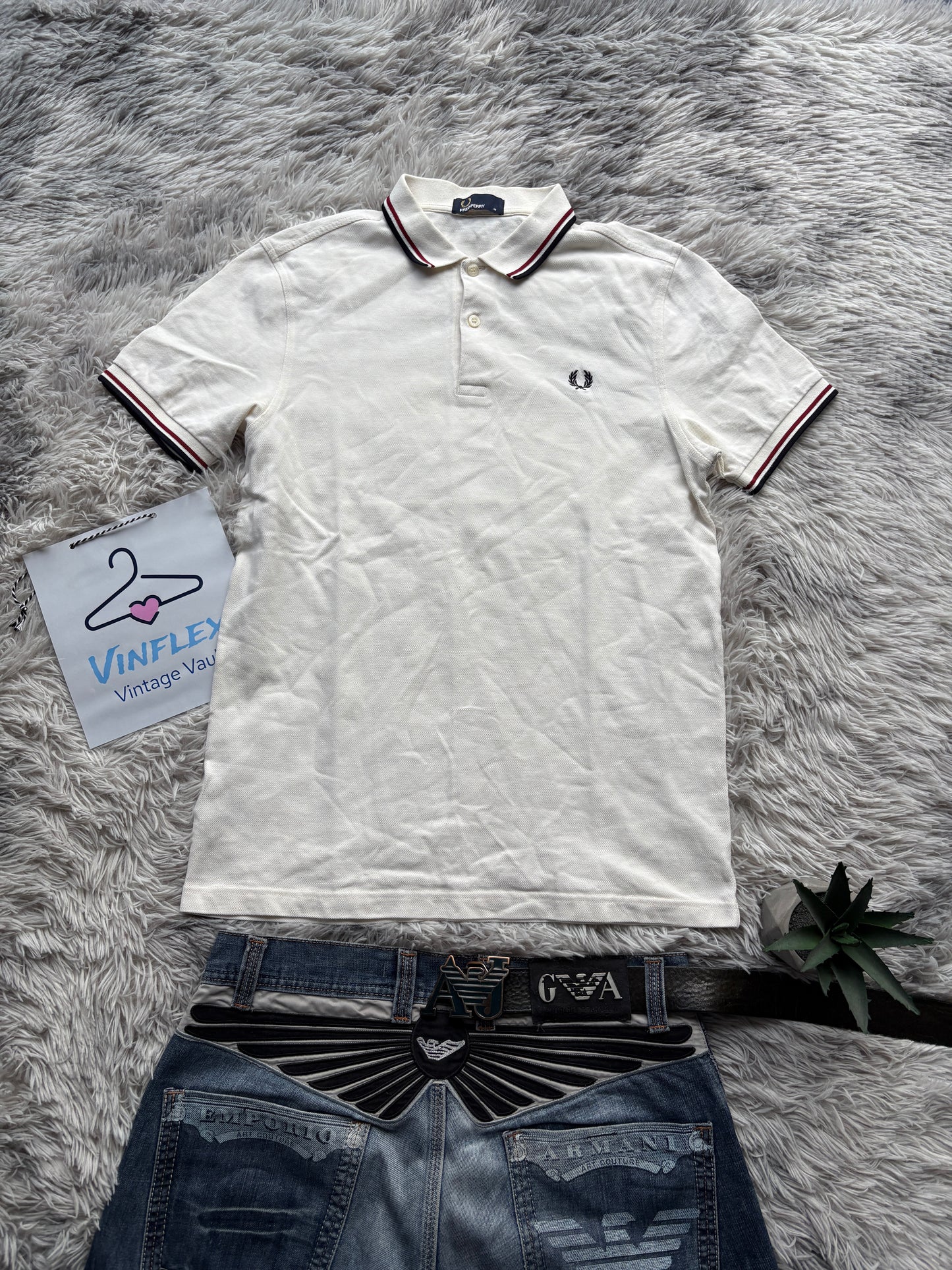 Fred Perry Polo T-Shirt (M)