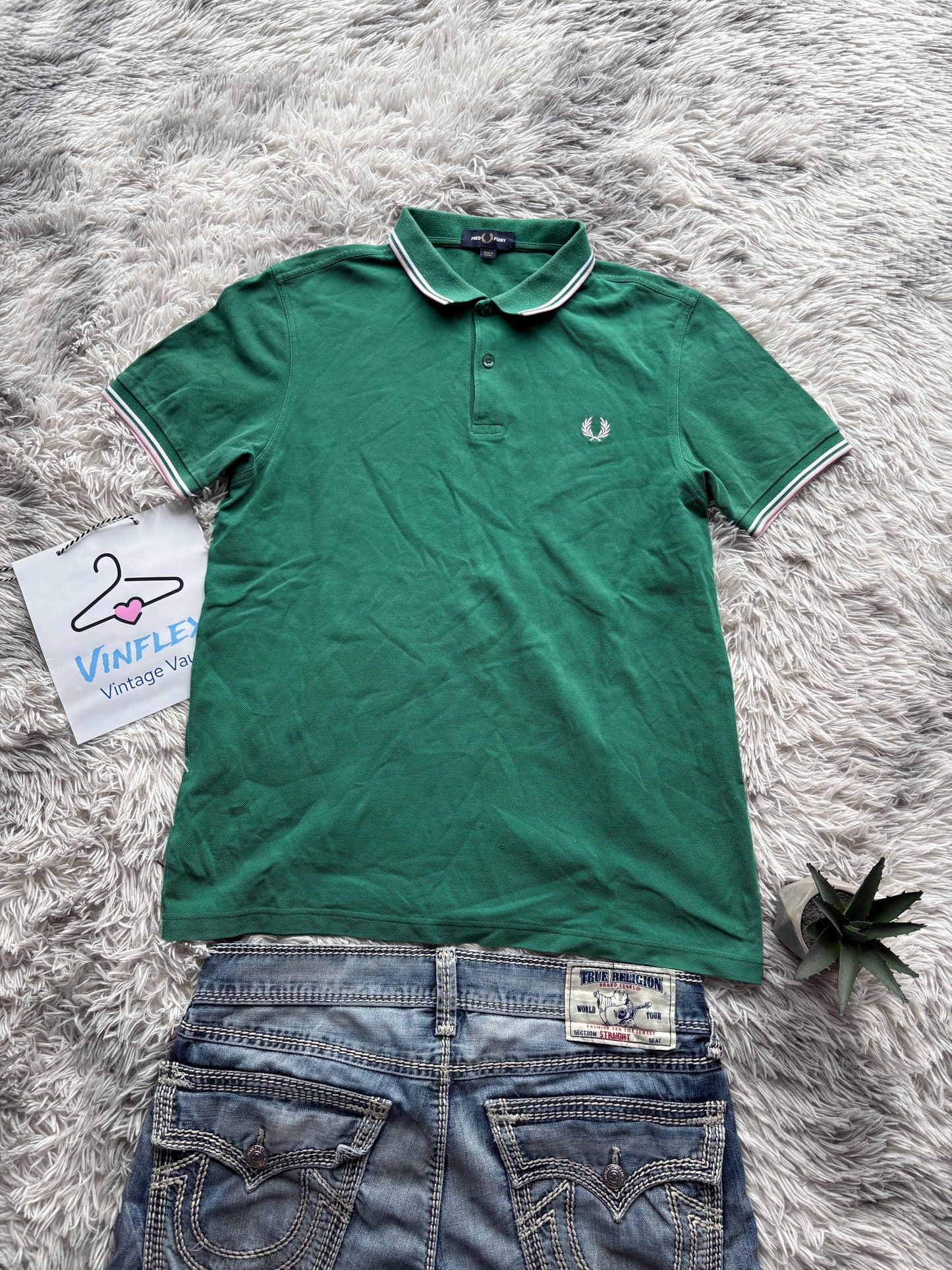 Fred Perry Polo T-Shirt (M-L)