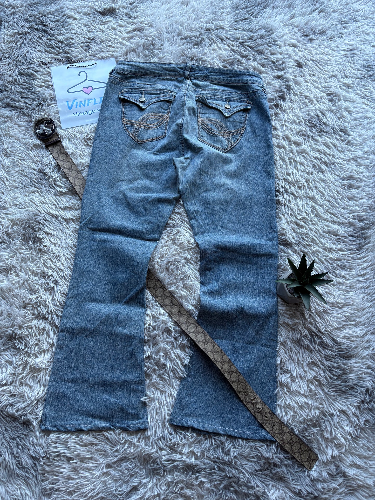 Y2K Style Bootcut Jeans (L Damen)