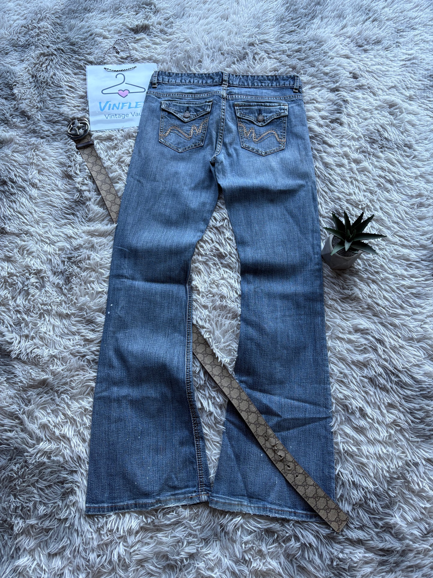 Y2K Style Bootcut Jeans (L Damen)