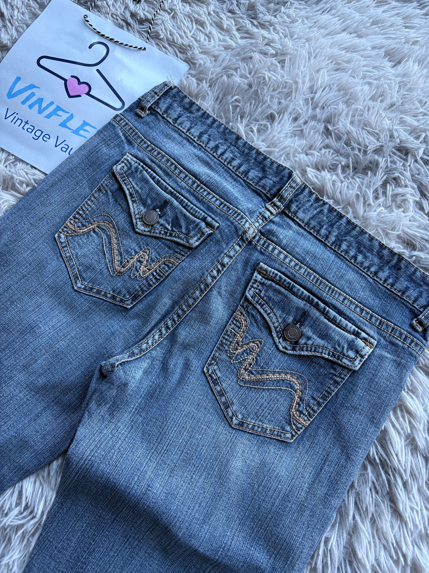 Y2K Style Bootcut Jeans (L Damen)
