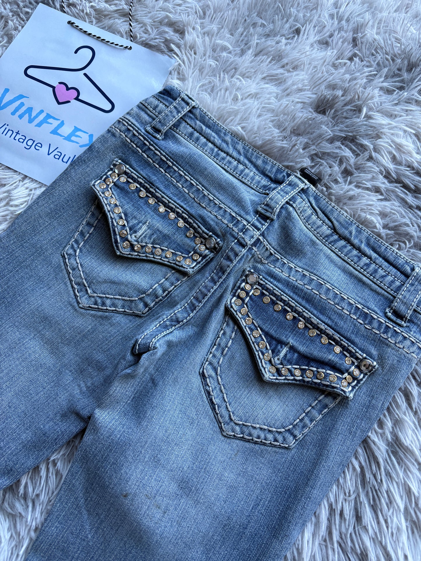Y2K Style Bootcut Jeans (S Damen)