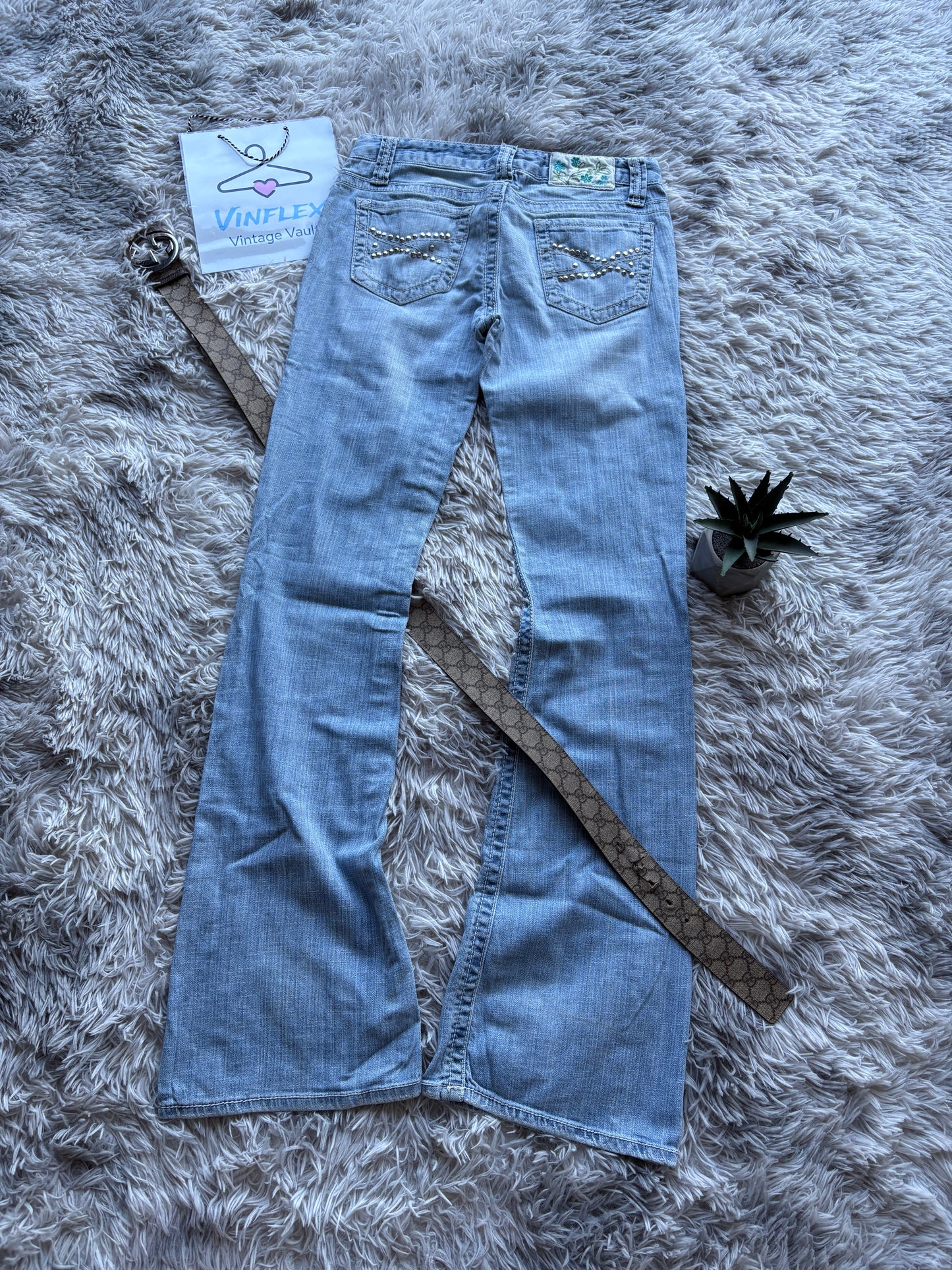 Y2K Style Bootcut Jeans (S-M Damen)