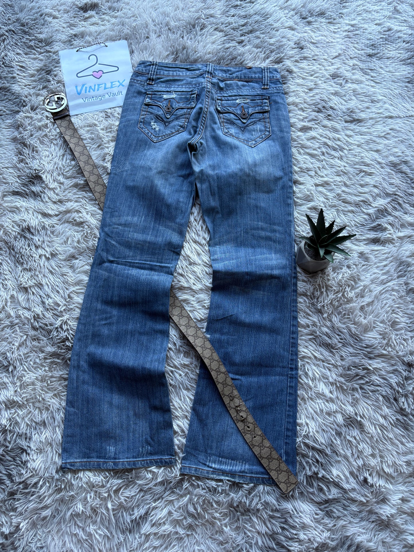 Y2K Style Bootcut Jeans (S Damen)