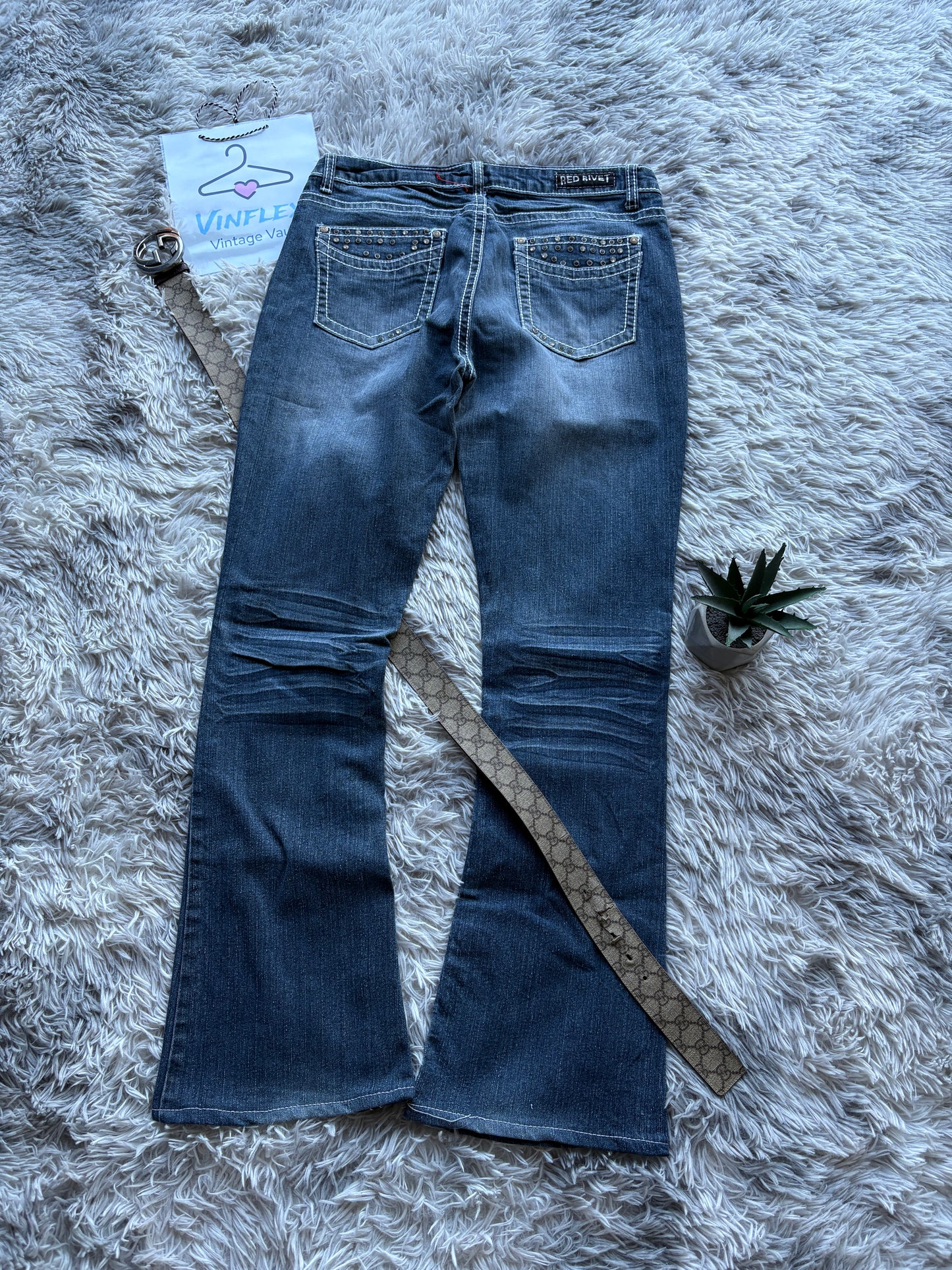 Y2K Style Bootcut Jeans (M Damen)