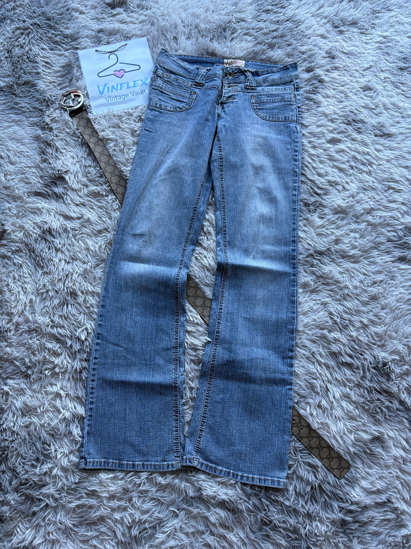 Y2K Style Bootcut Jeans (S Damen)