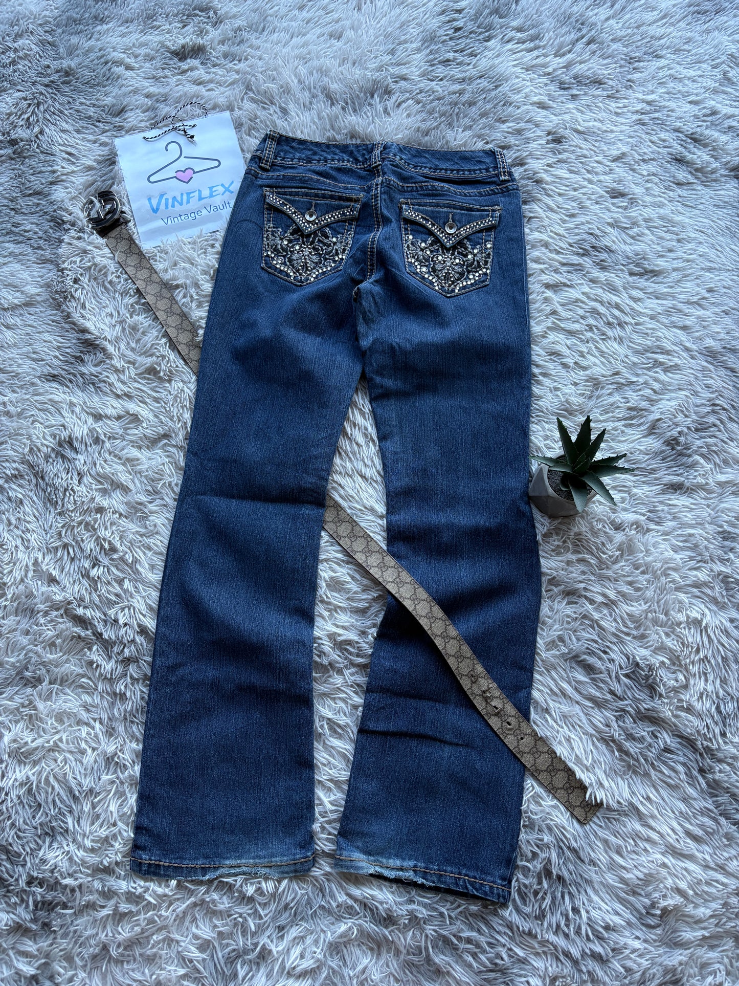 Y2K Style Bootcut Jeans (S-M Damen)