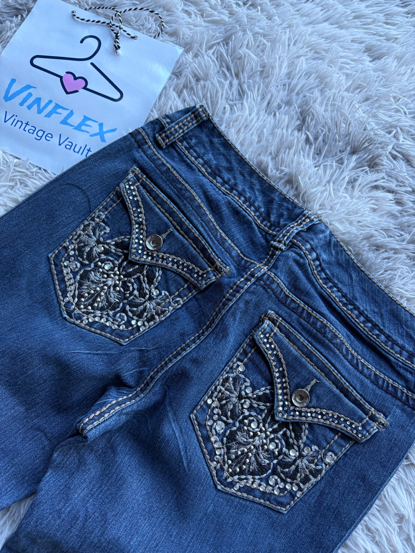 Y2K Style Bootcut Jeans (S-M Damen)