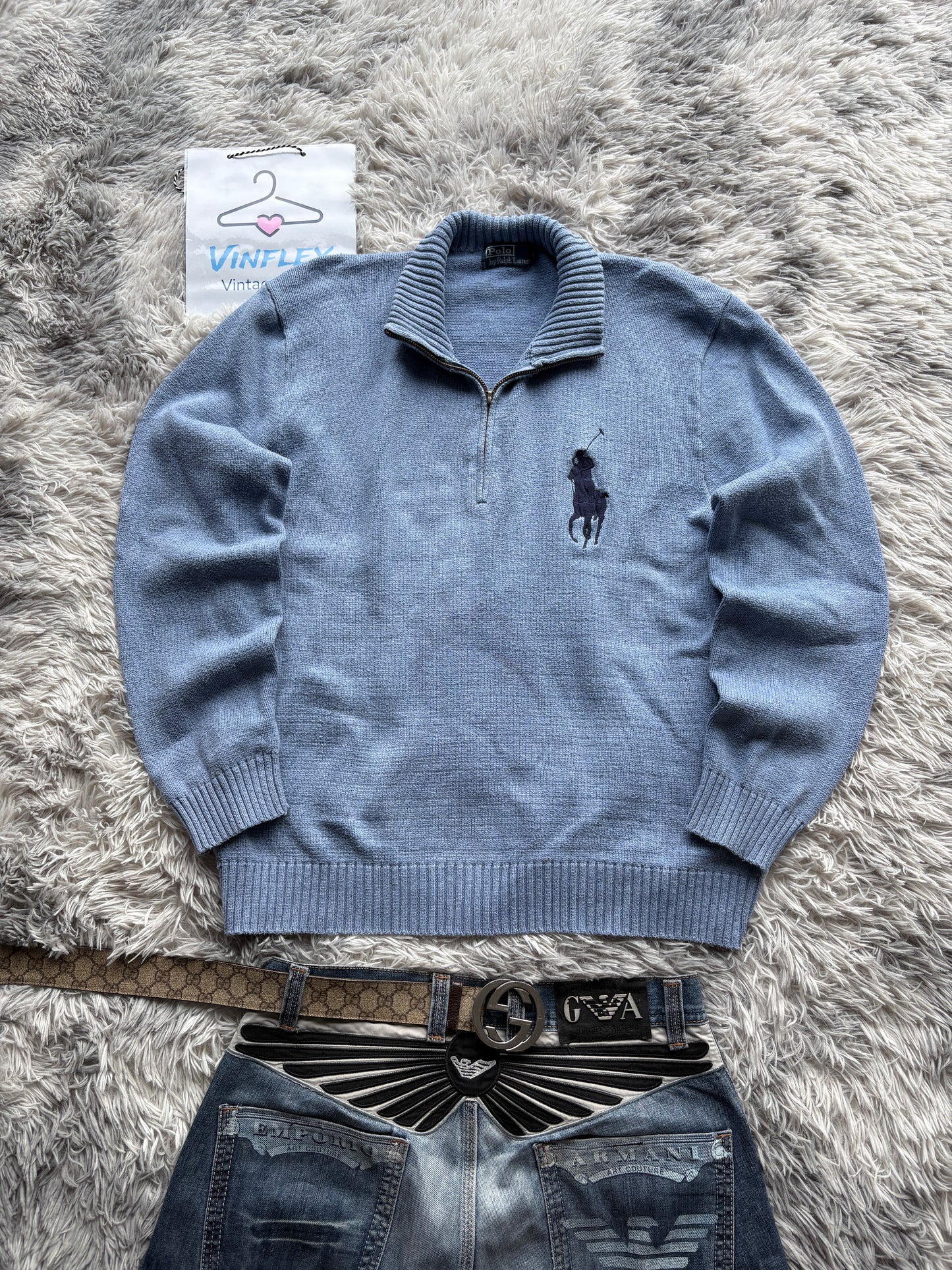 Ralph Lauren Big Pony Half-Zip (XL)